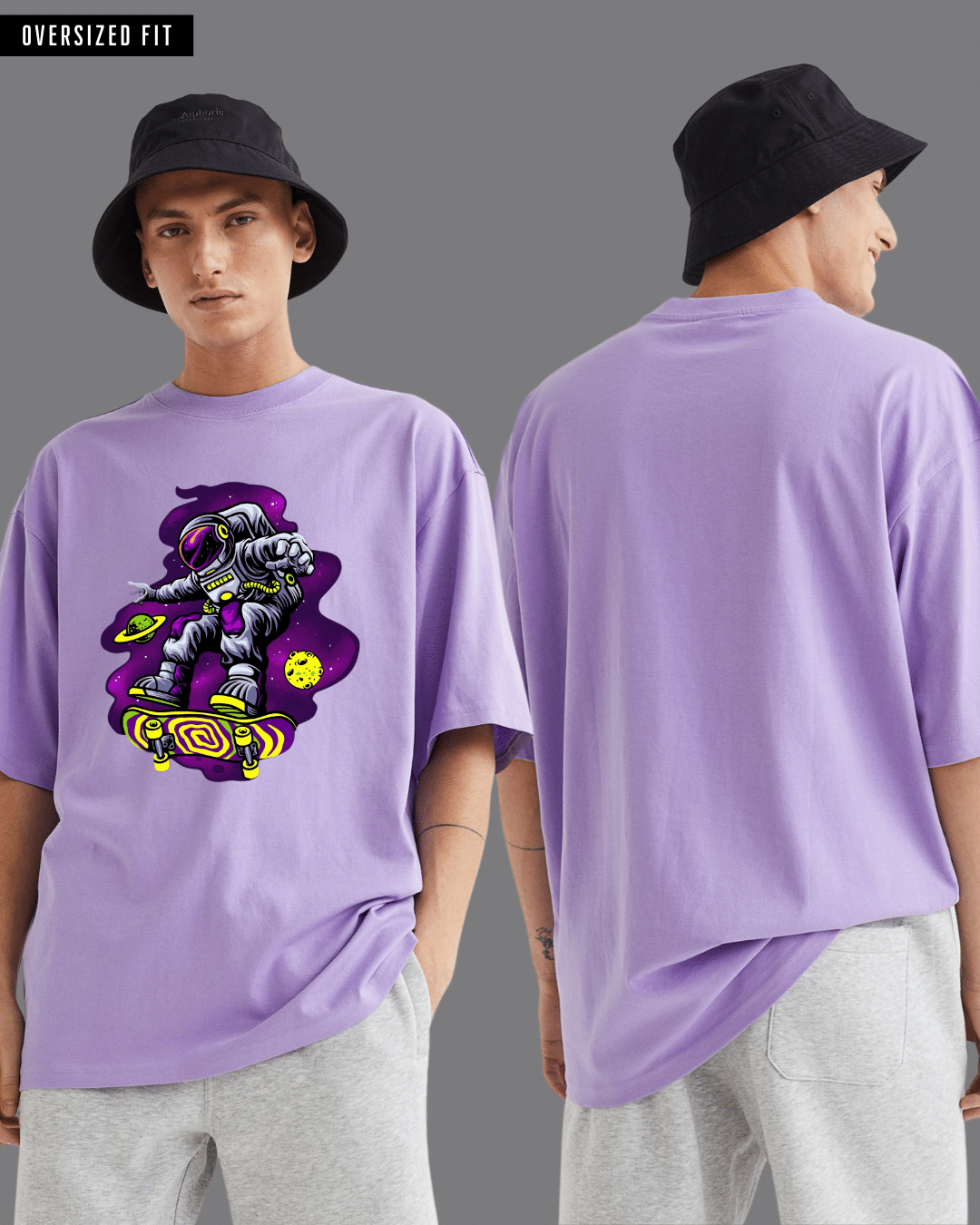 Galaxy Pirates Oversized Black Tee main image 0