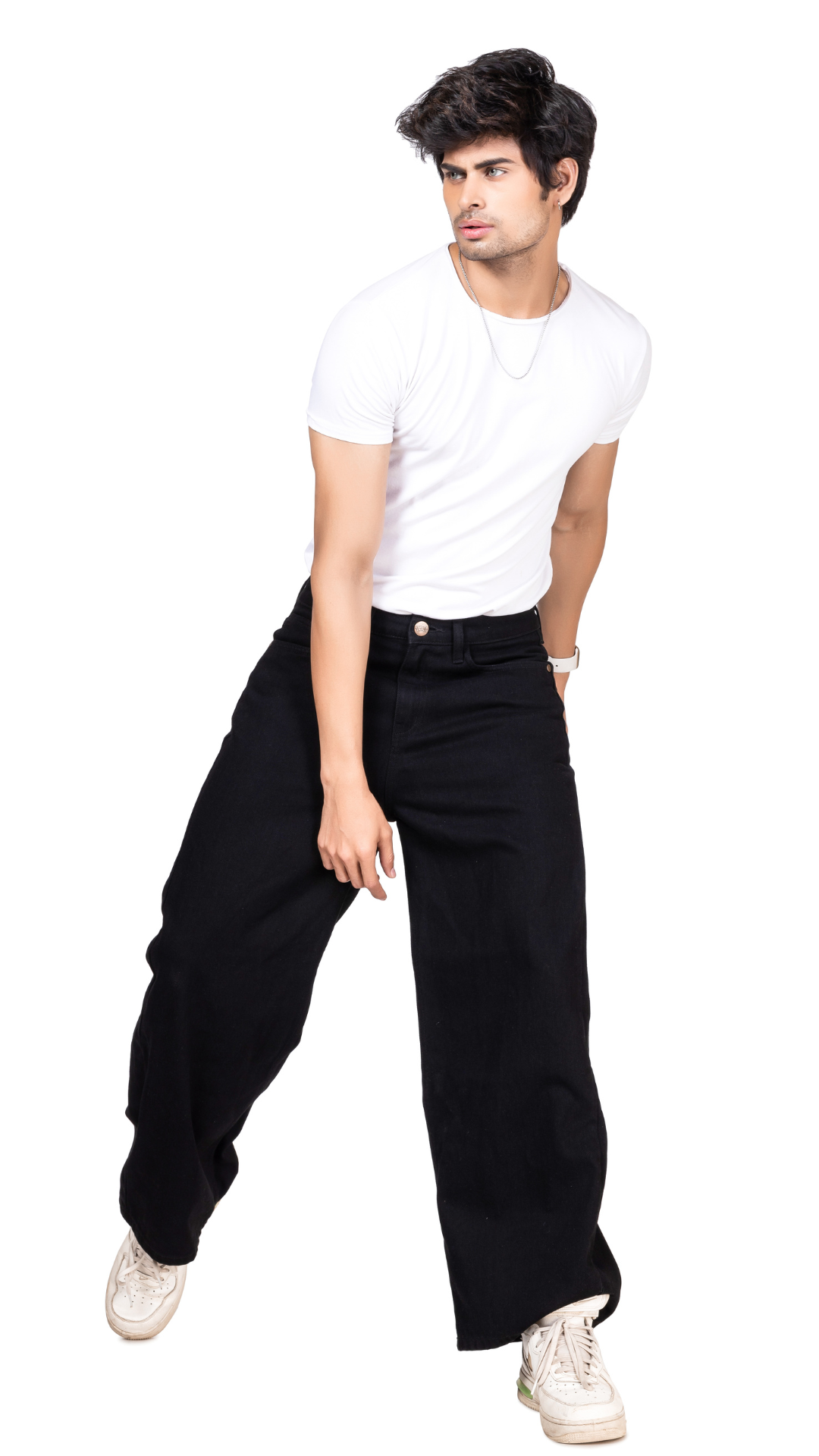 CLASSIC BLACK BAGGY FIT JEANS