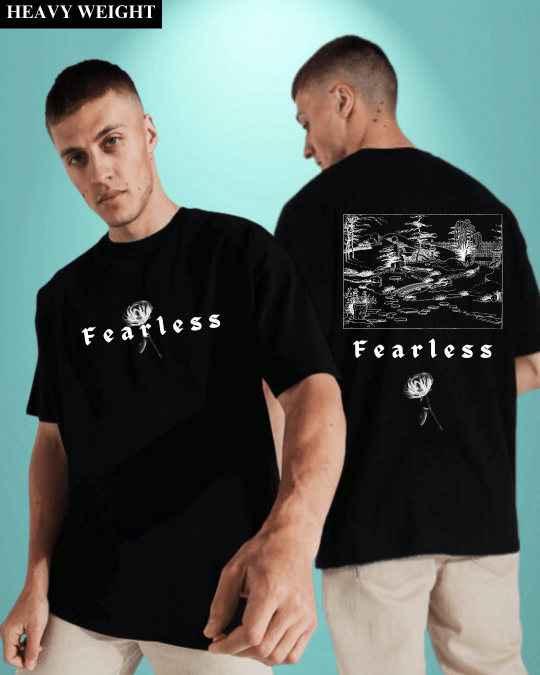 Fearless black rhinestones Tshirt main image 0