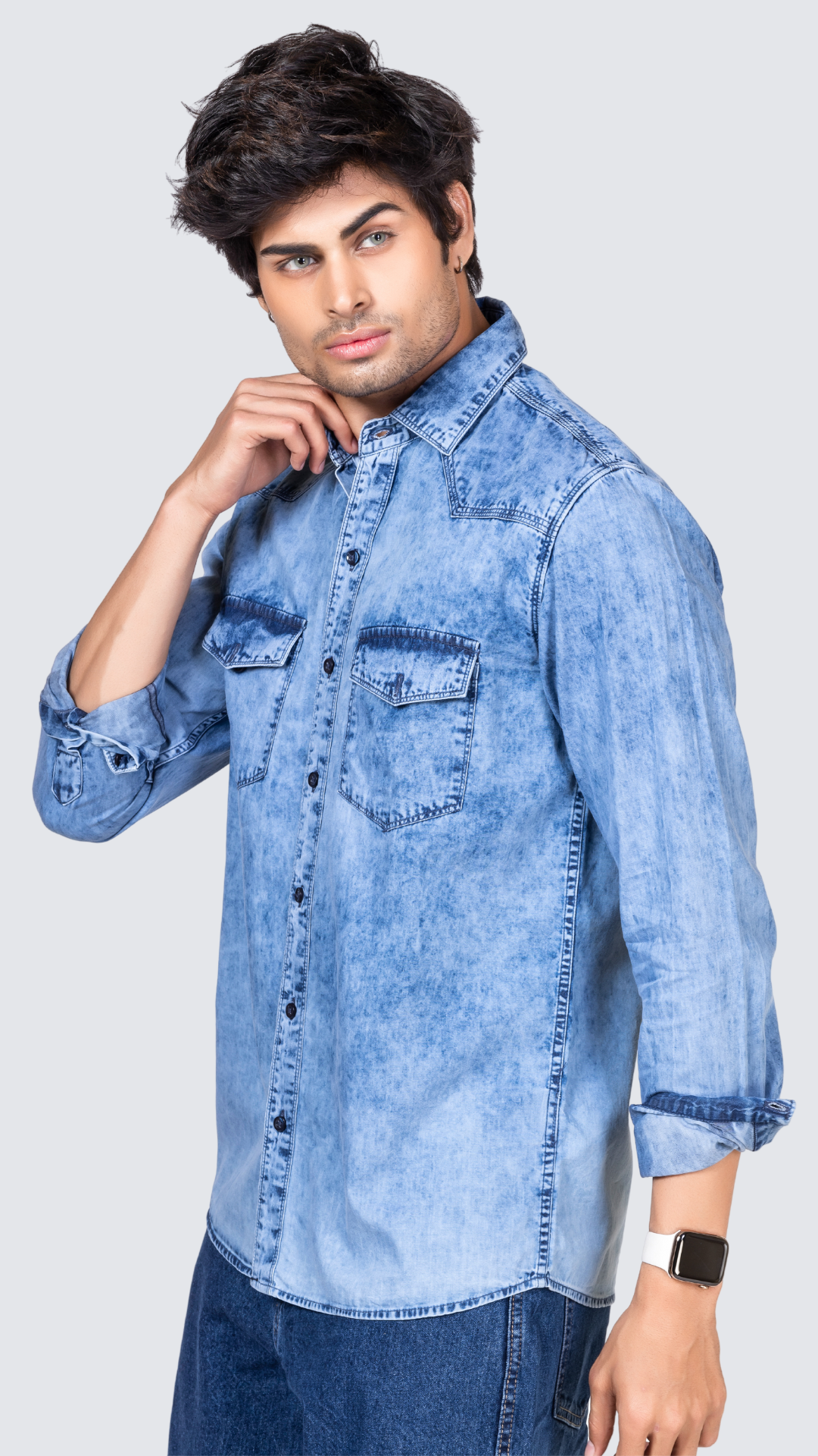 Classic Light Blue Denim Shirt