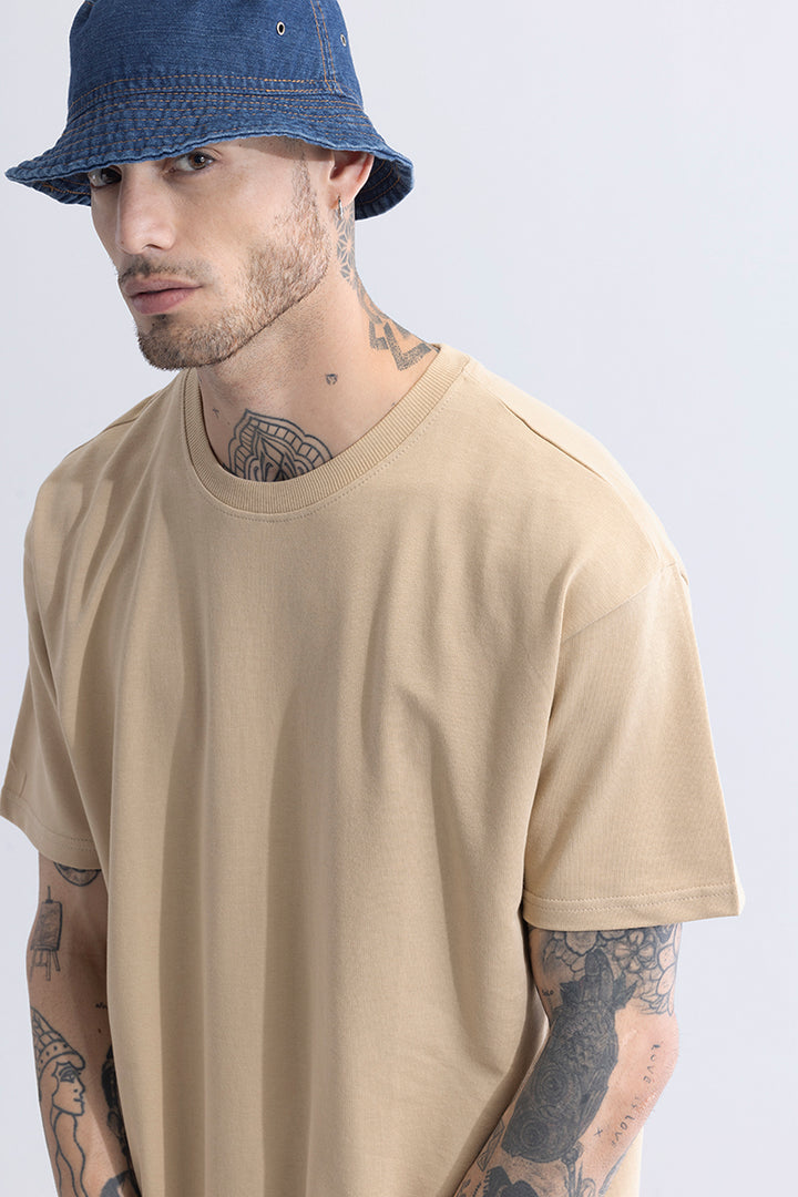 Beige Oversized Tshirt