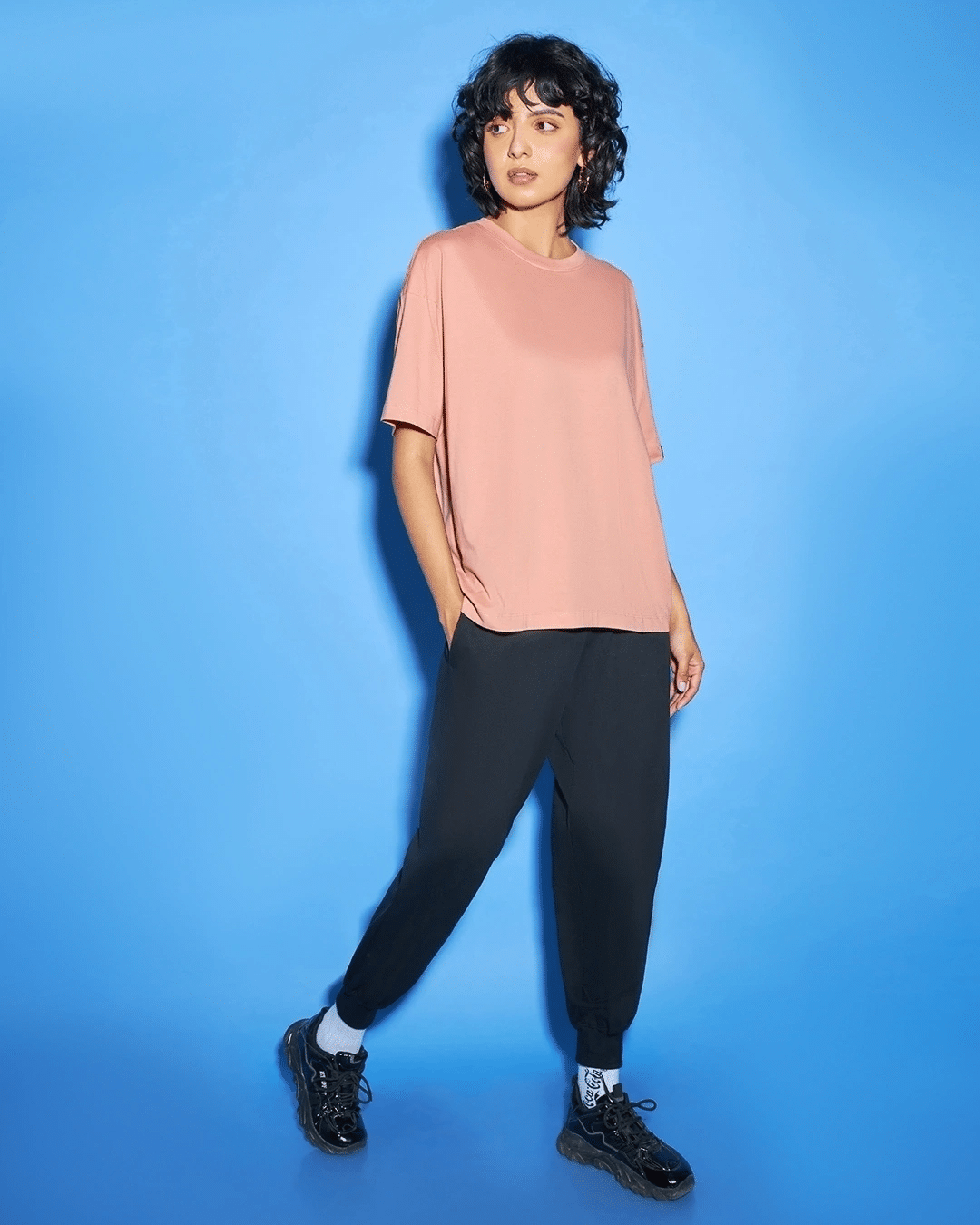 Salmon Pink Oversized Tshirt