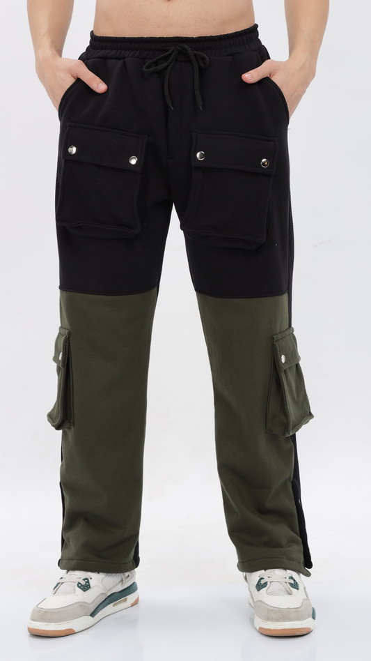 Black Heavy Cargo Jogger