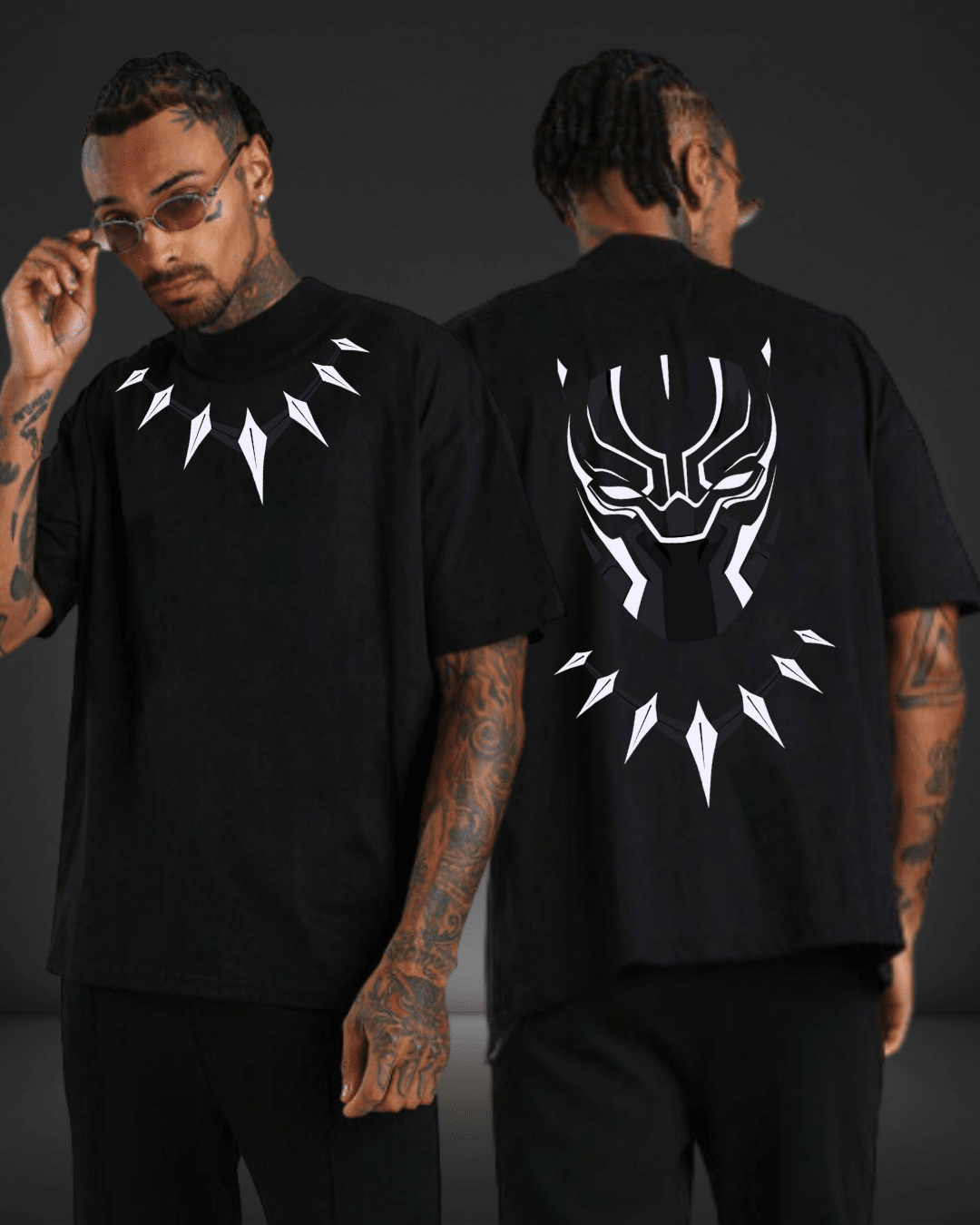 Blank Panther Neck Oversized