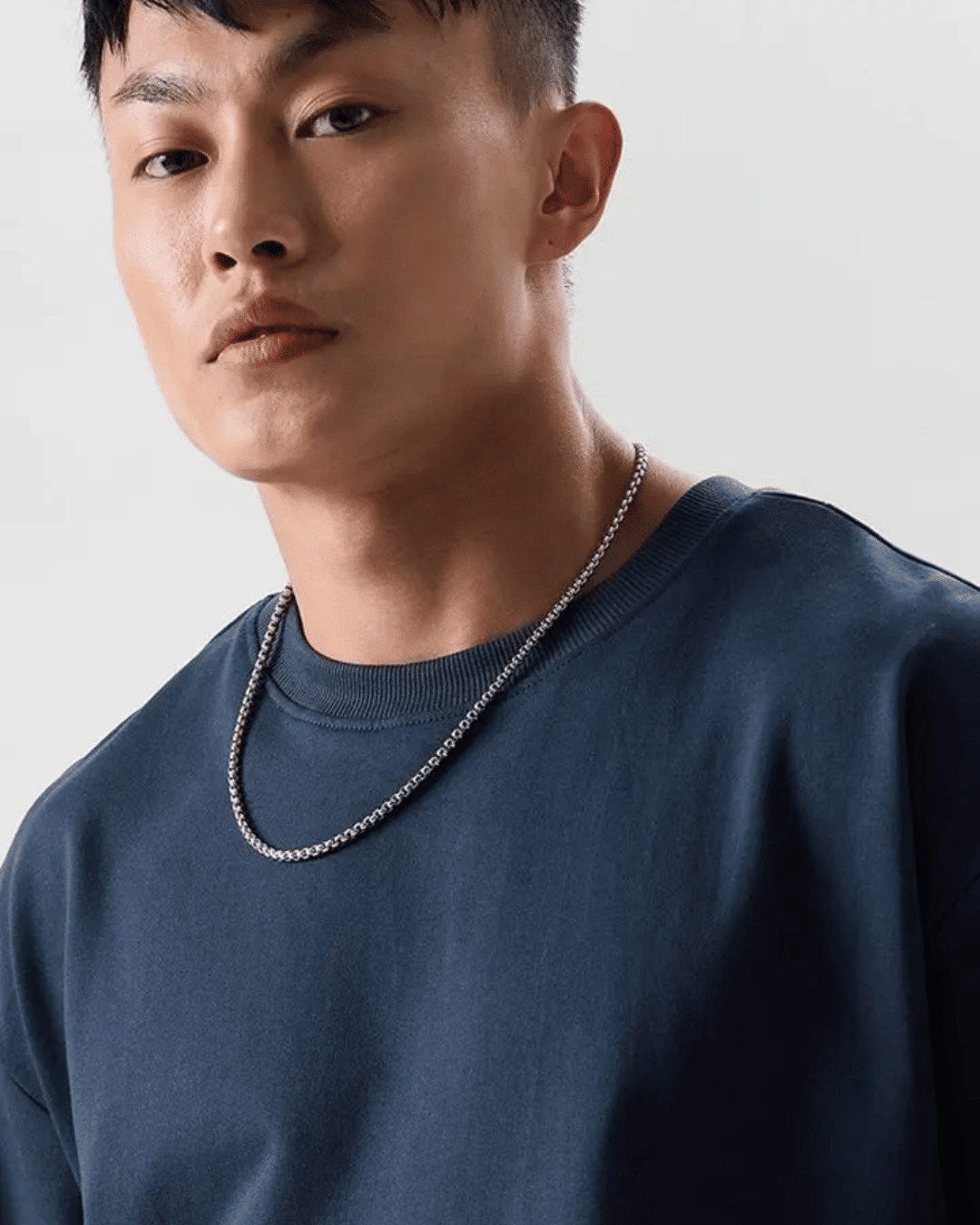 Plain Navy Blue Oversized Tshirt