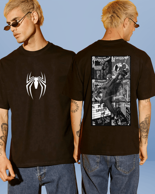 White Spiderman Oversized Tshirt
