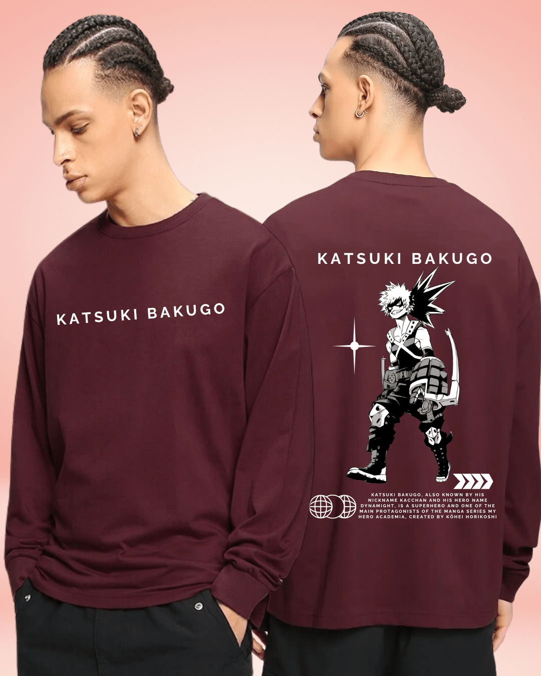 Katsuki my hero academia Maroon Sweatshirt – TBS-THEBARGAINSTREET