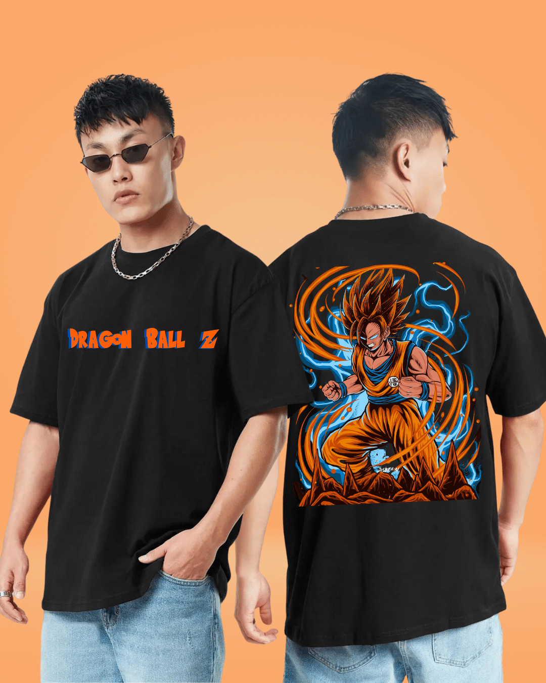 Rage Goku Black Oversized Tshirt