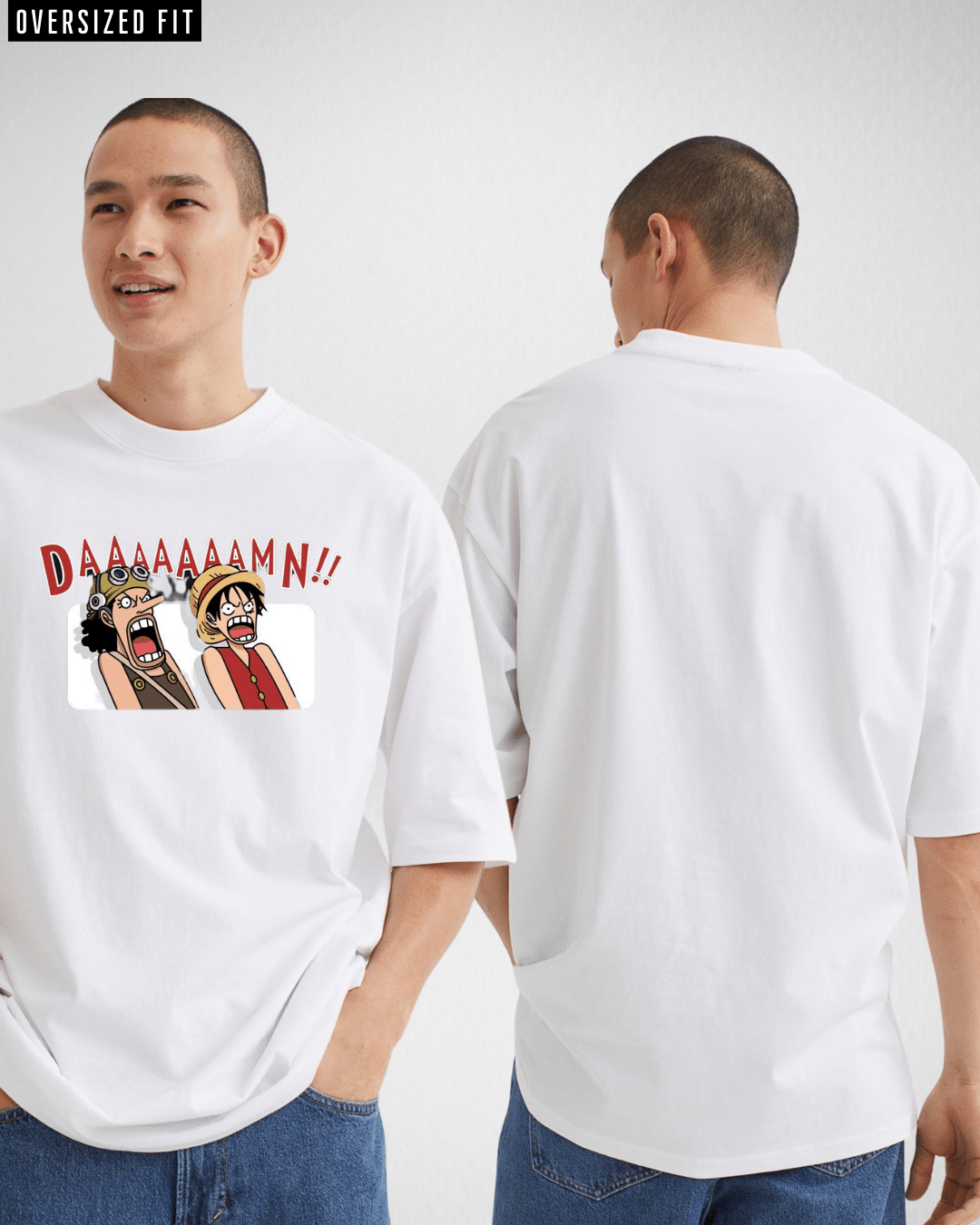 DAAAM WHITE OVERSIZED TSHIRT – TBS-THEBARGAINSTREET