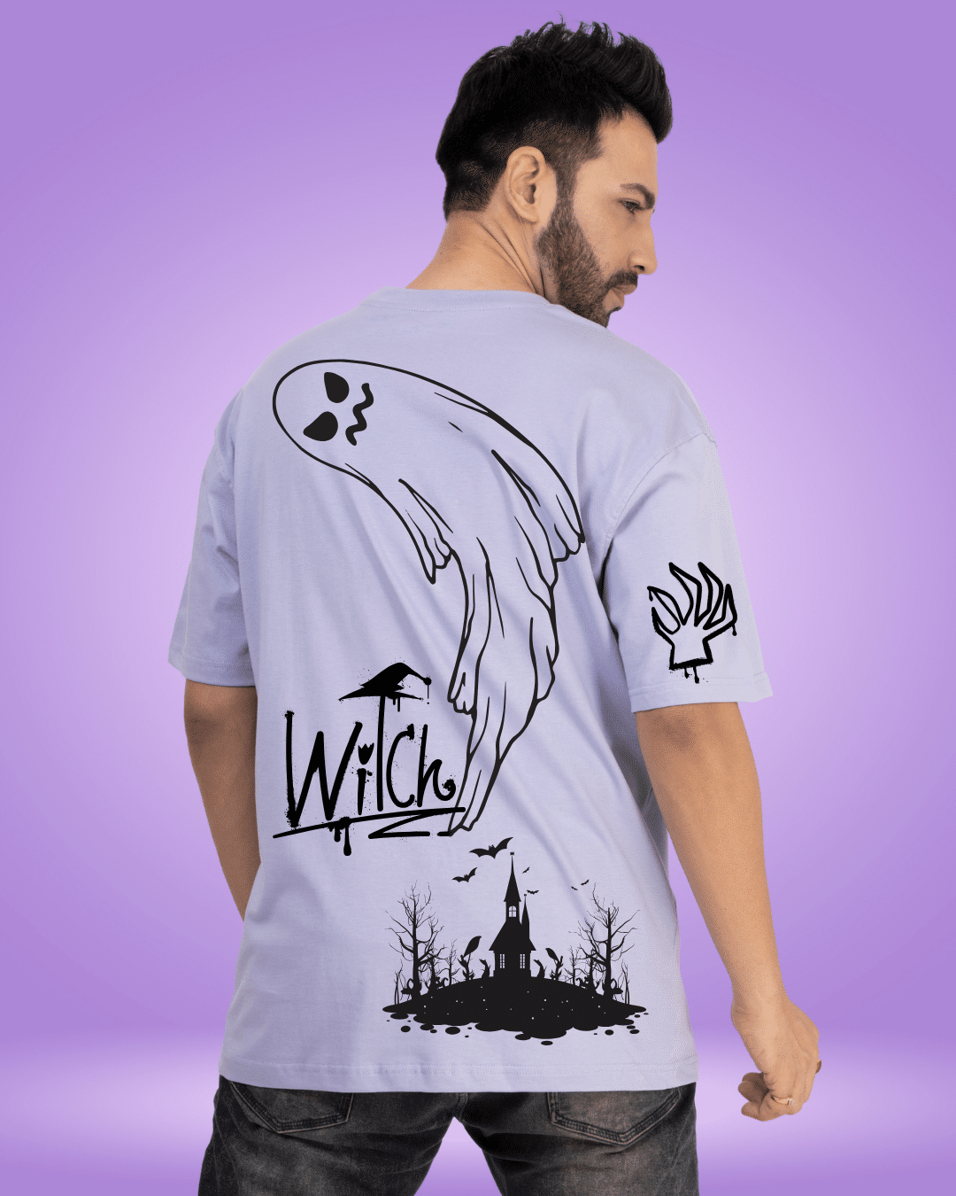 Ghost lavender oversized tshirt