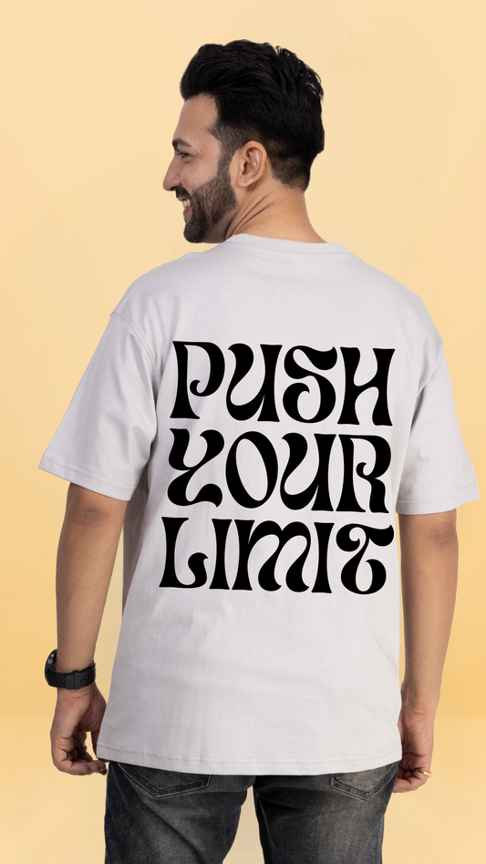 Push Your LImits Ash Oversized Tshirt