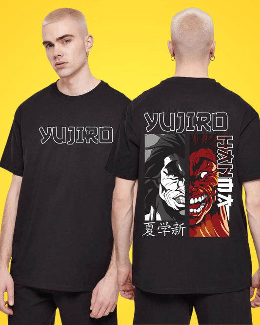 Yujiro Black Oversized Tshirt