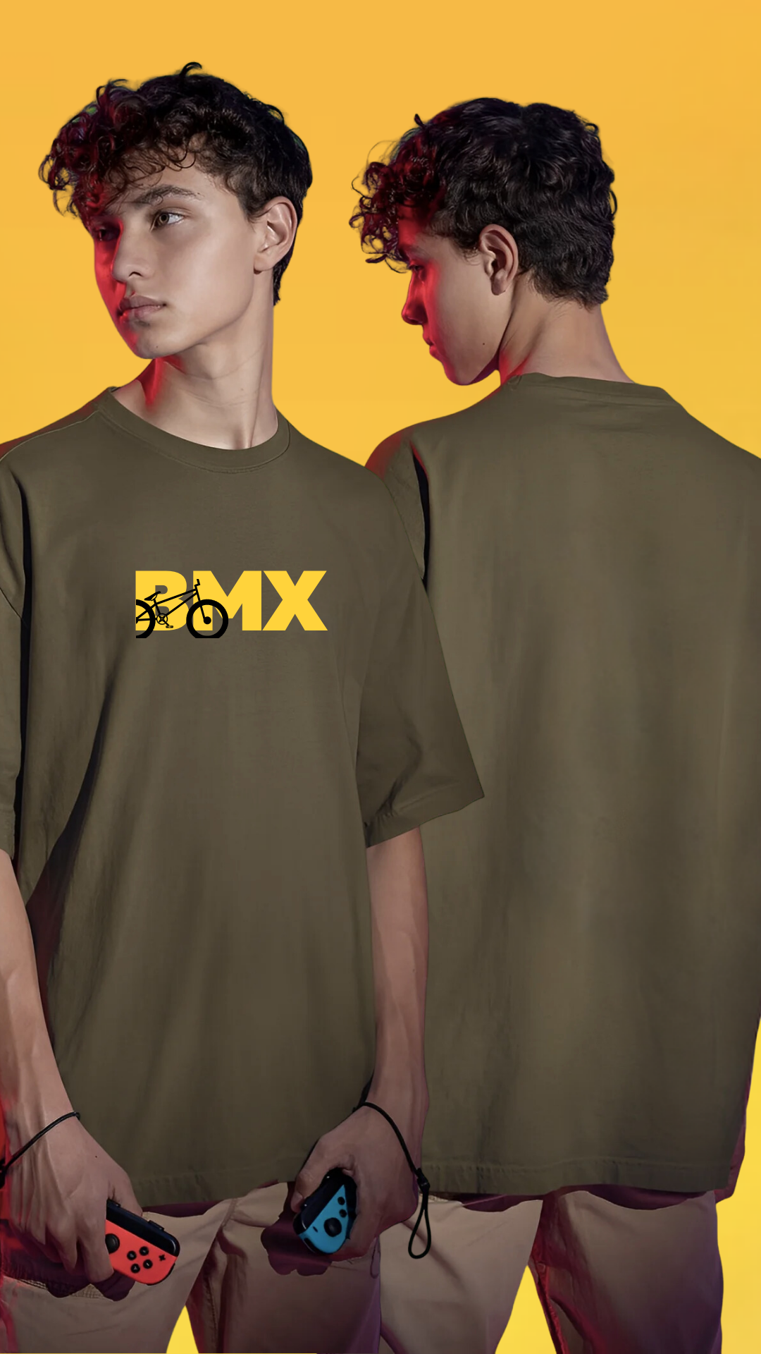 BMX Olive Oversized Tshirt