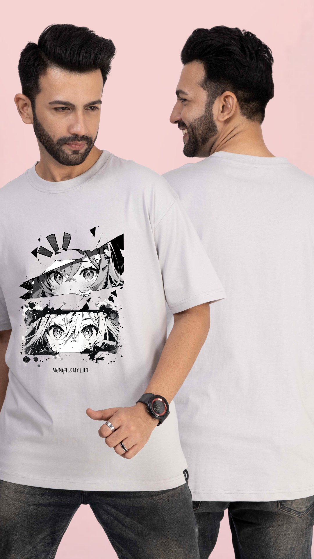 Anime Eyes Ash Oversized TShirt