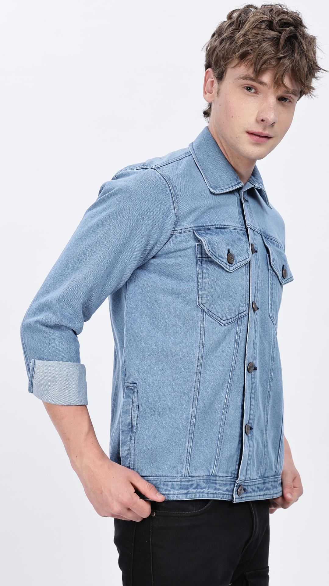 Ice Blue Denim Jacket