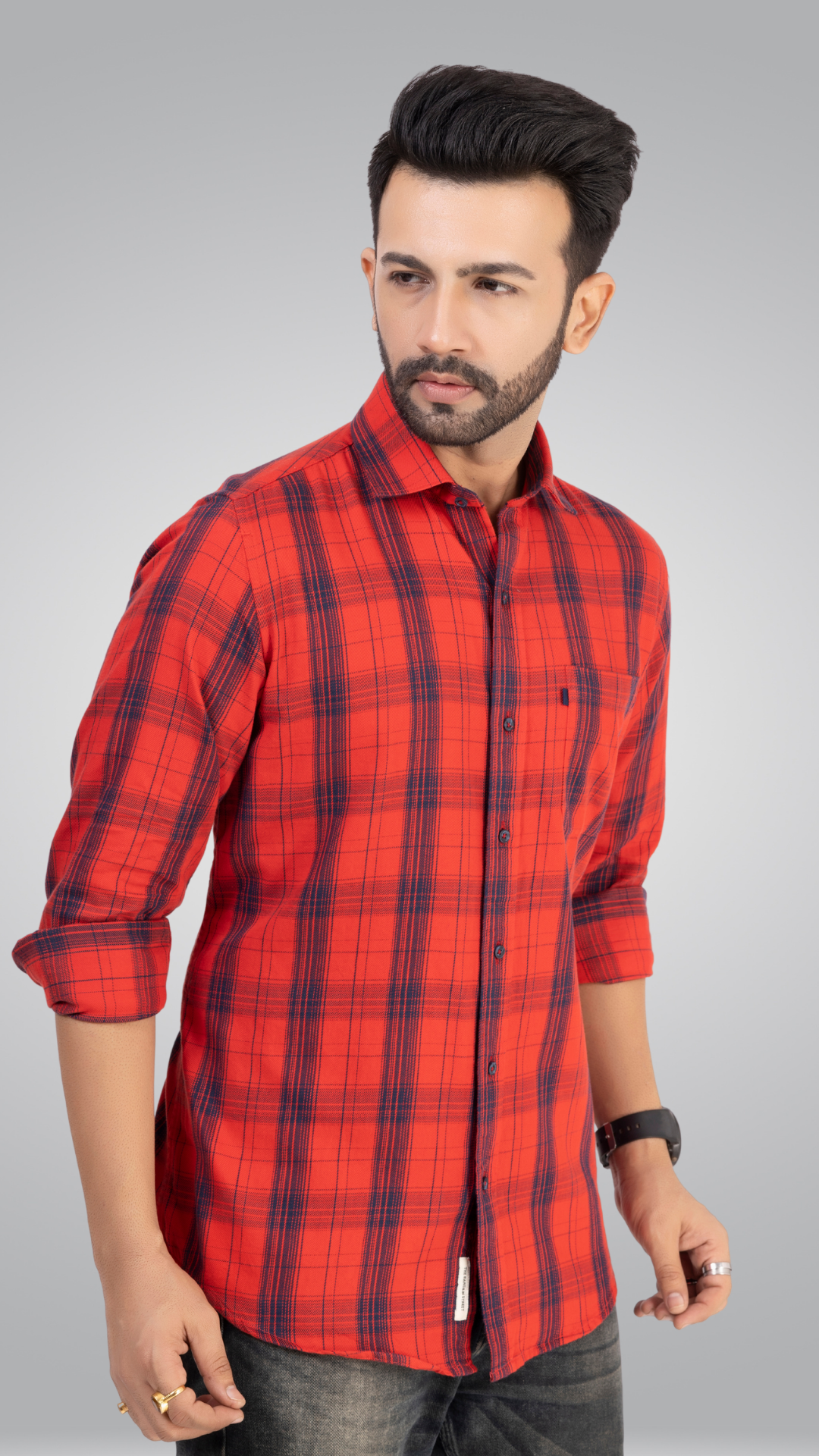 Red and Blue Checks Shirt