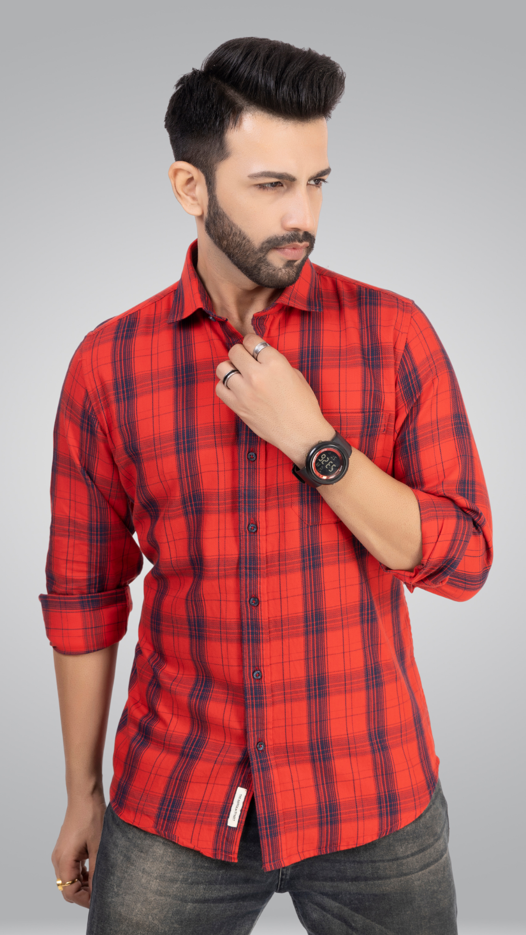 Red and Blue Checks Shirt