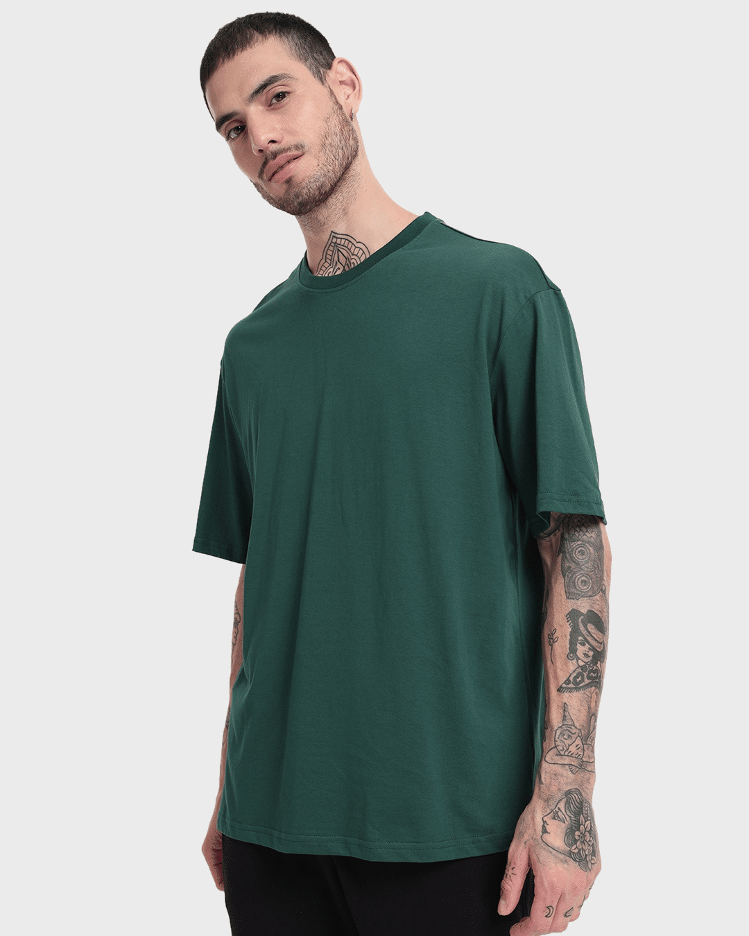 Bottle Green Oversized Tshirt