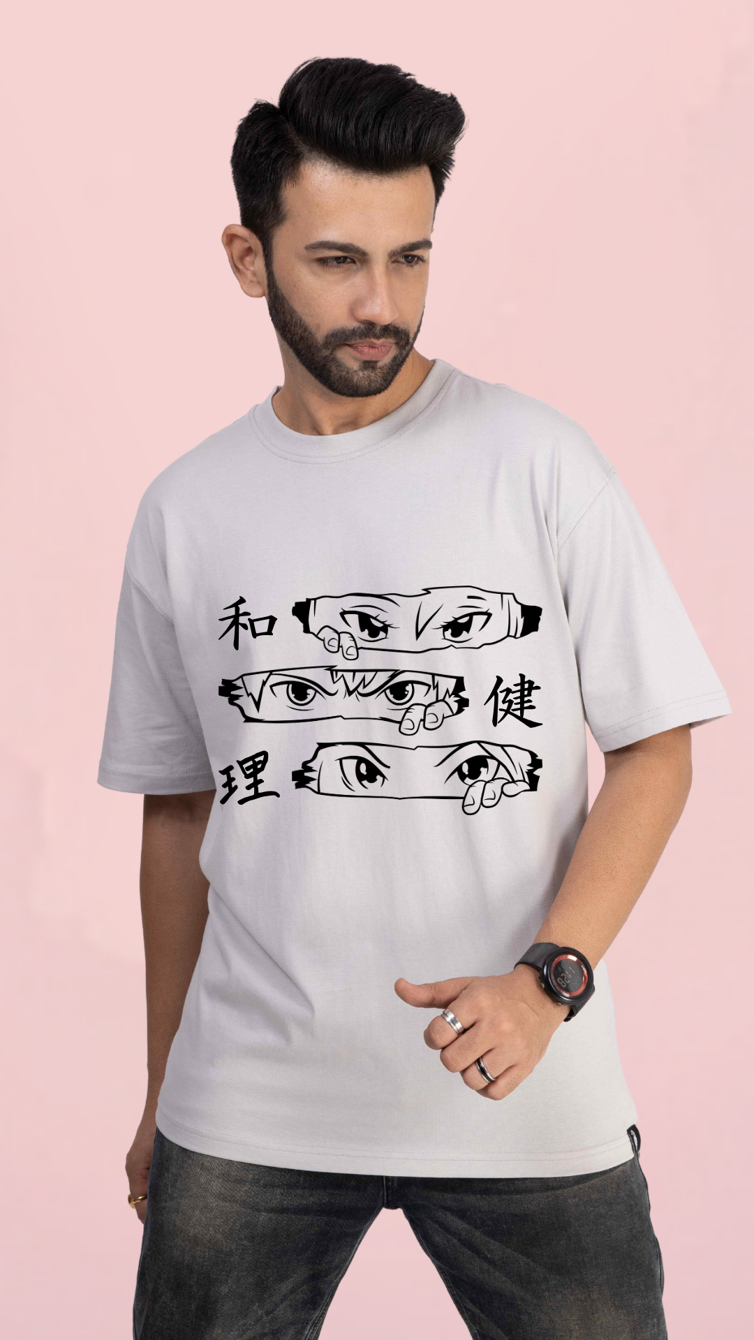 Eyes Ash Oversized Tshirt