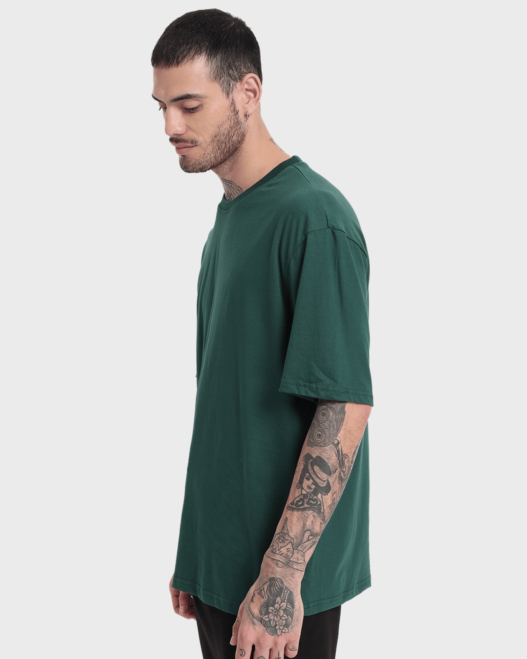 Bottle Green Oversized Tshirt