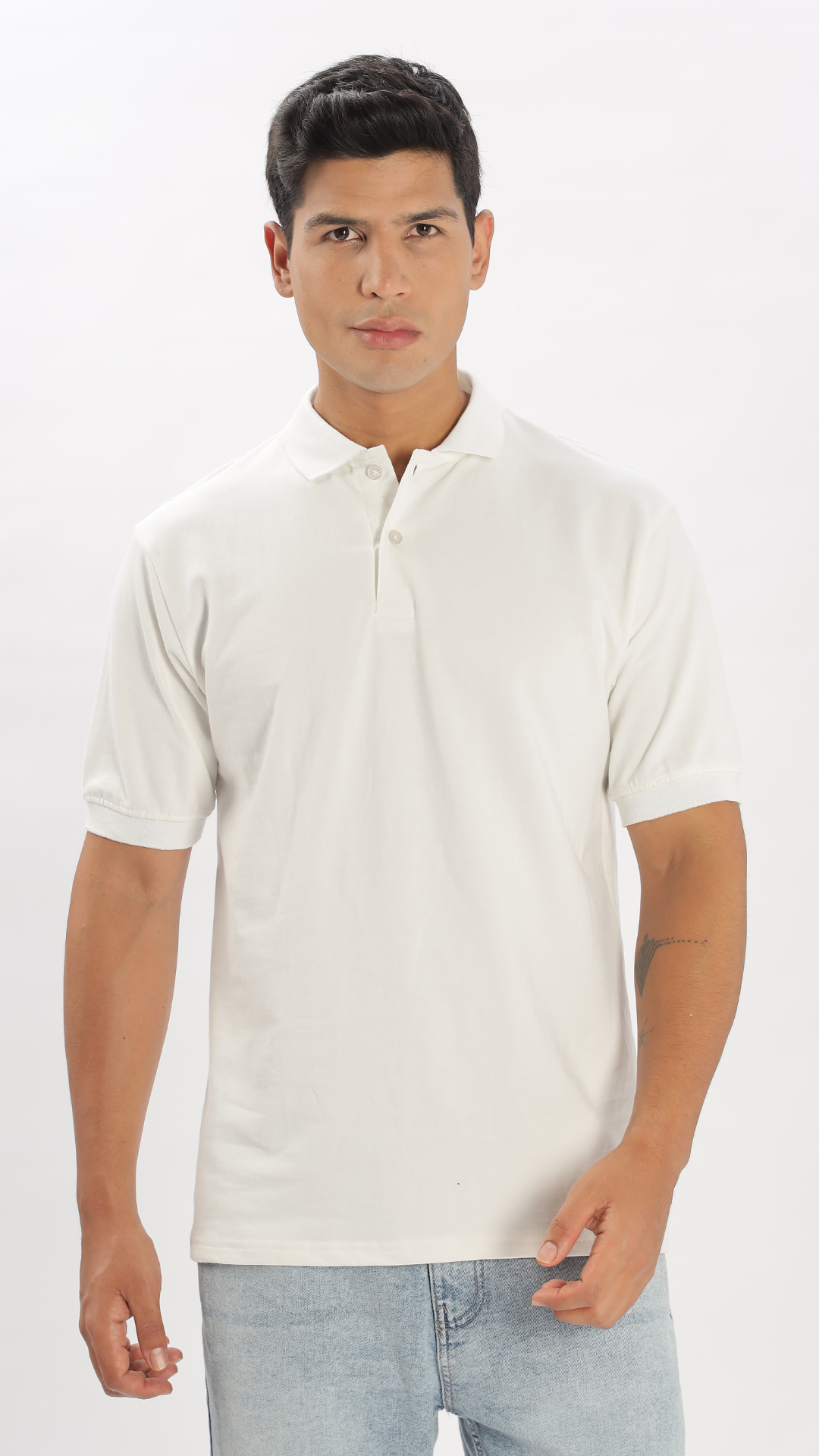 White Oversized Polo Tshirt