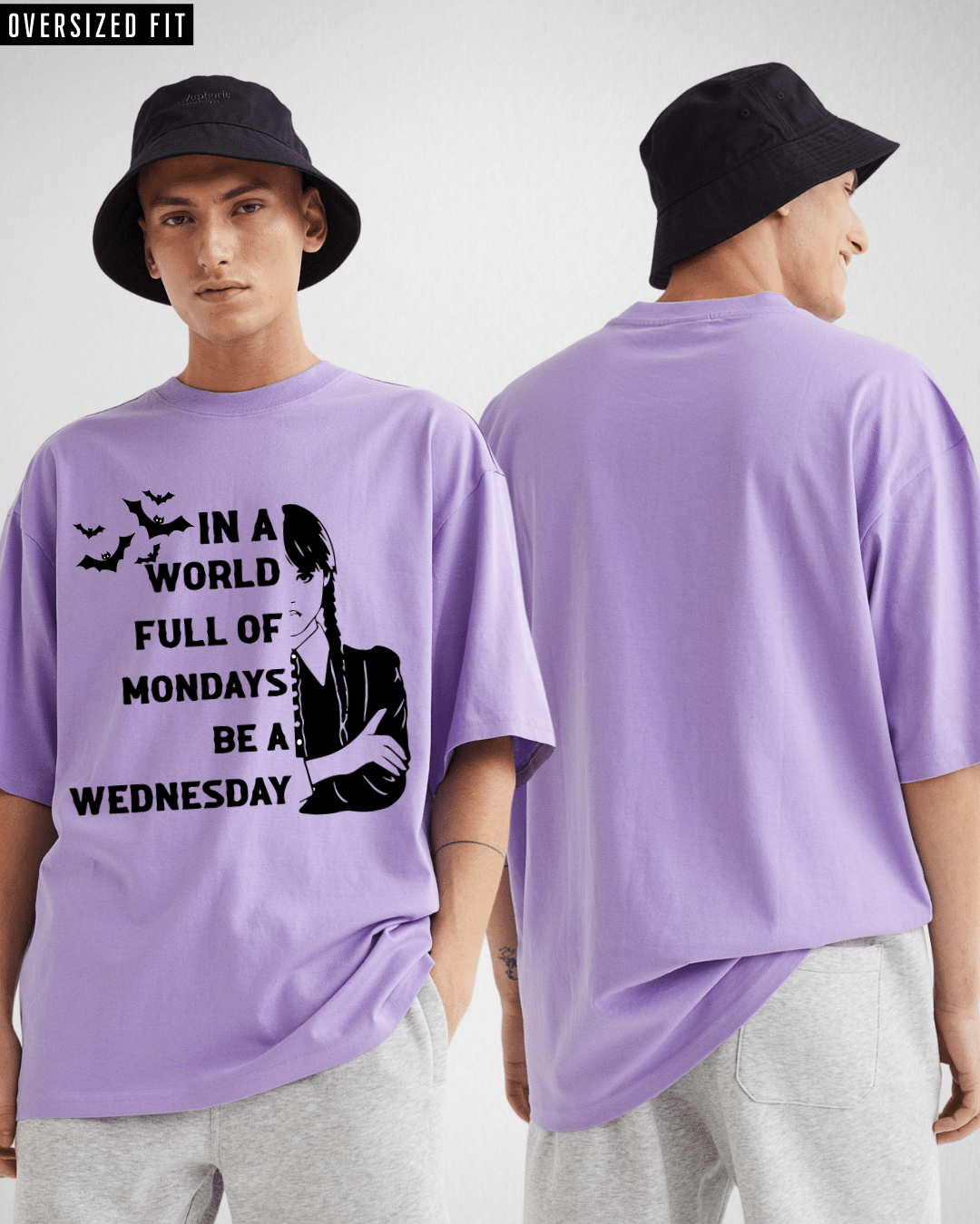 BE a Wednesday Lavender Oversized Tshirt