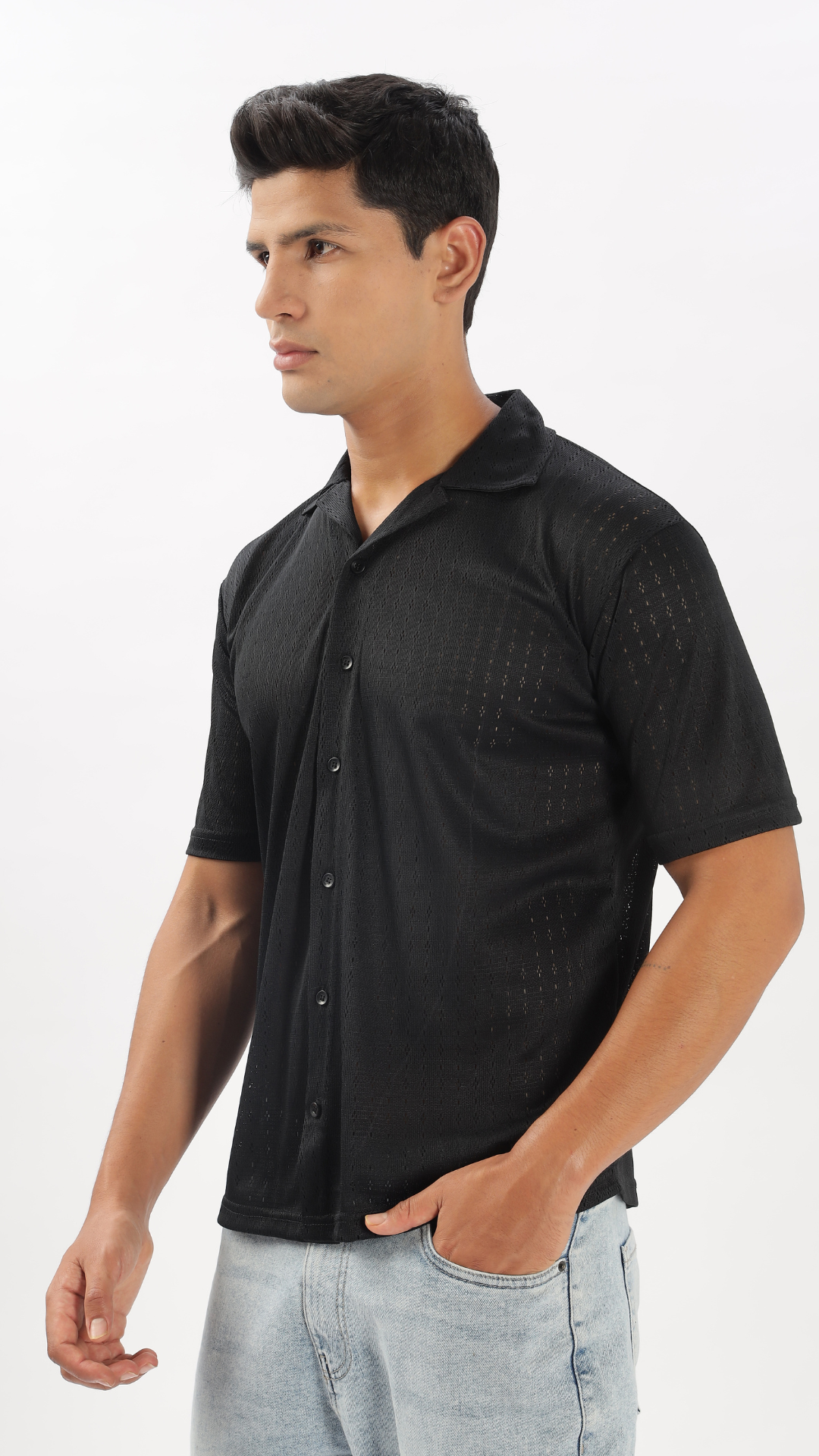 Black Luxe Layer Shirt