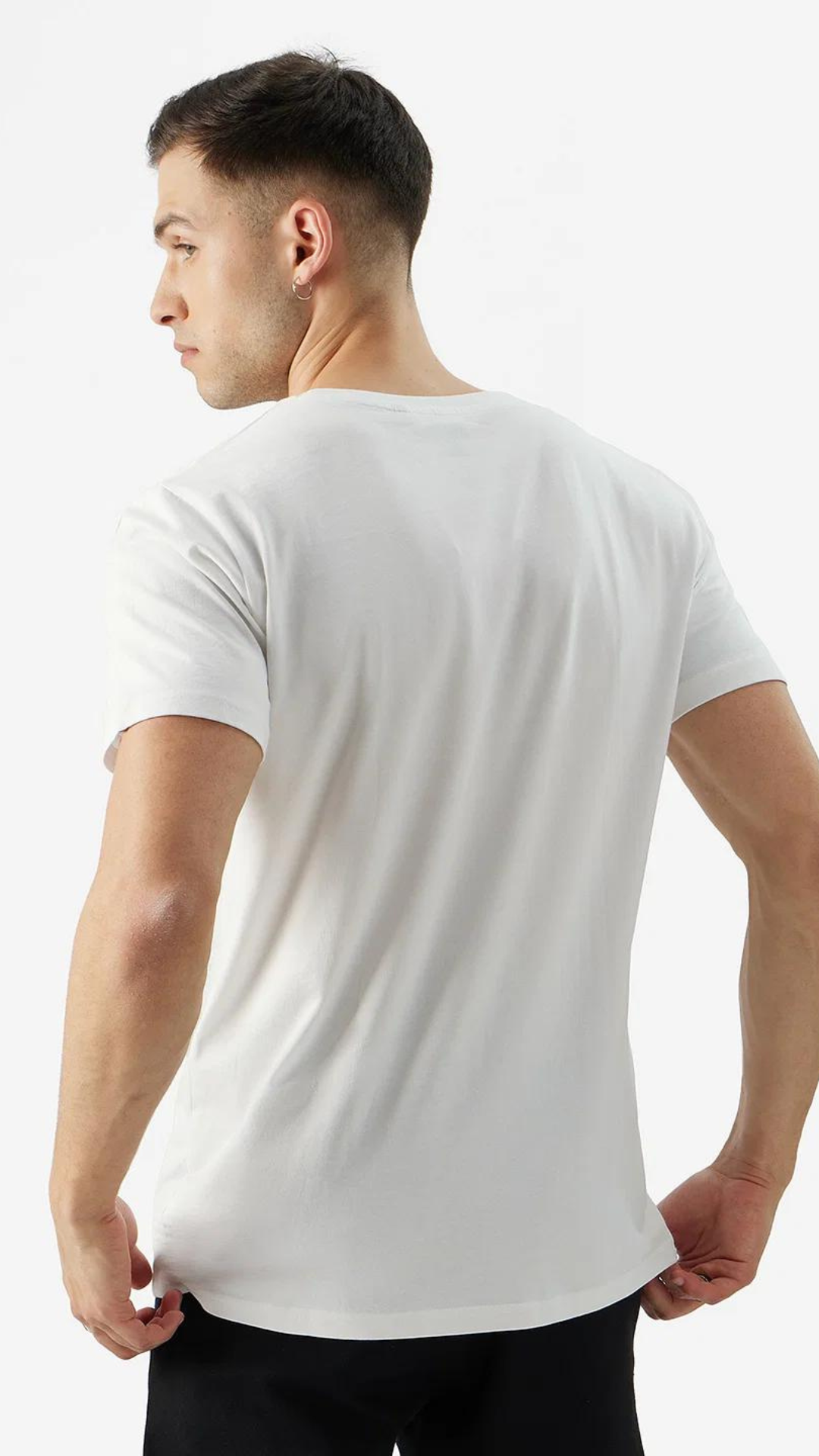 White Round Neck Tshirt