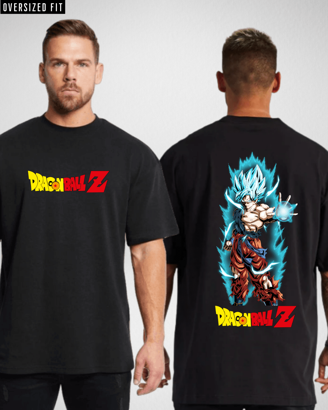 Goku Kameha Black Oversized Tshirt