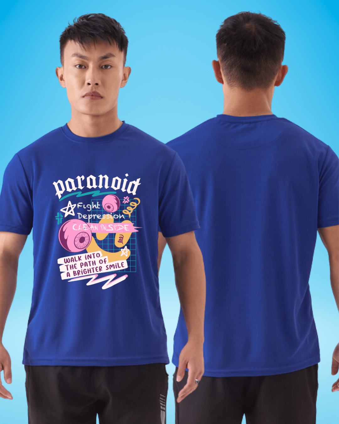 Paranoid Royal Blue Regular Tshirt