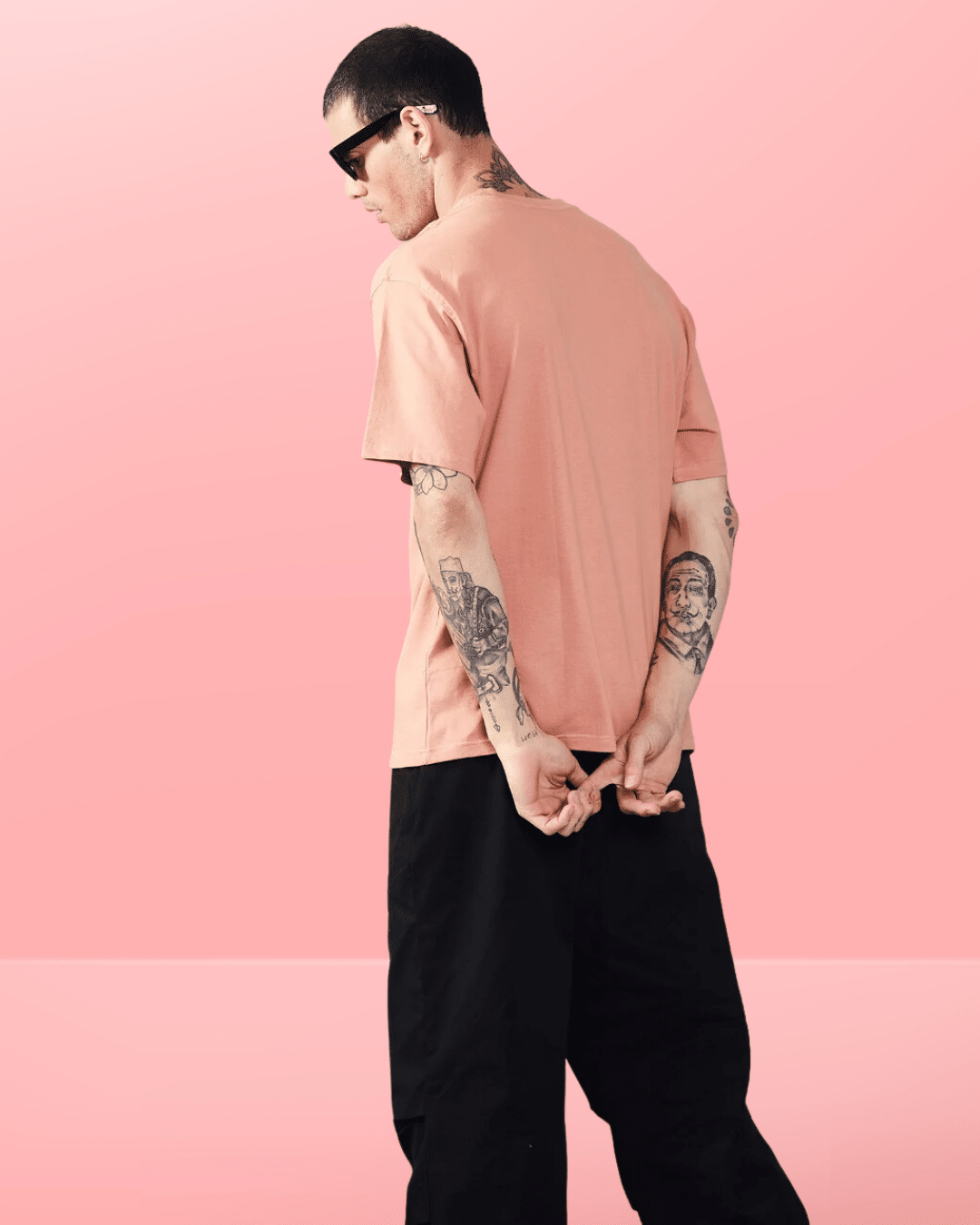 Super Saiyan Salmon Pink Oversized Tshirt