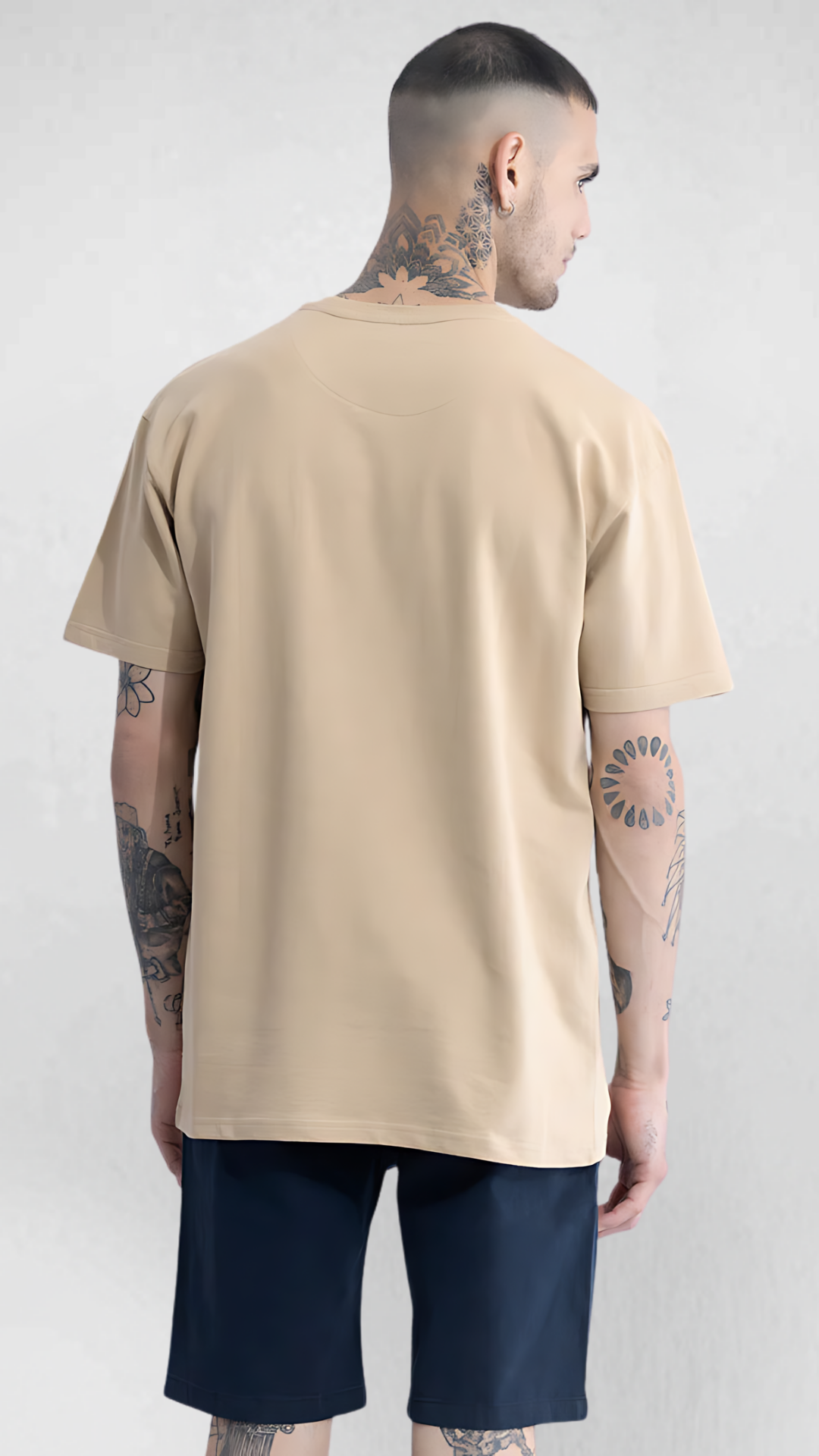 Snail Beige Oversized Tshirt