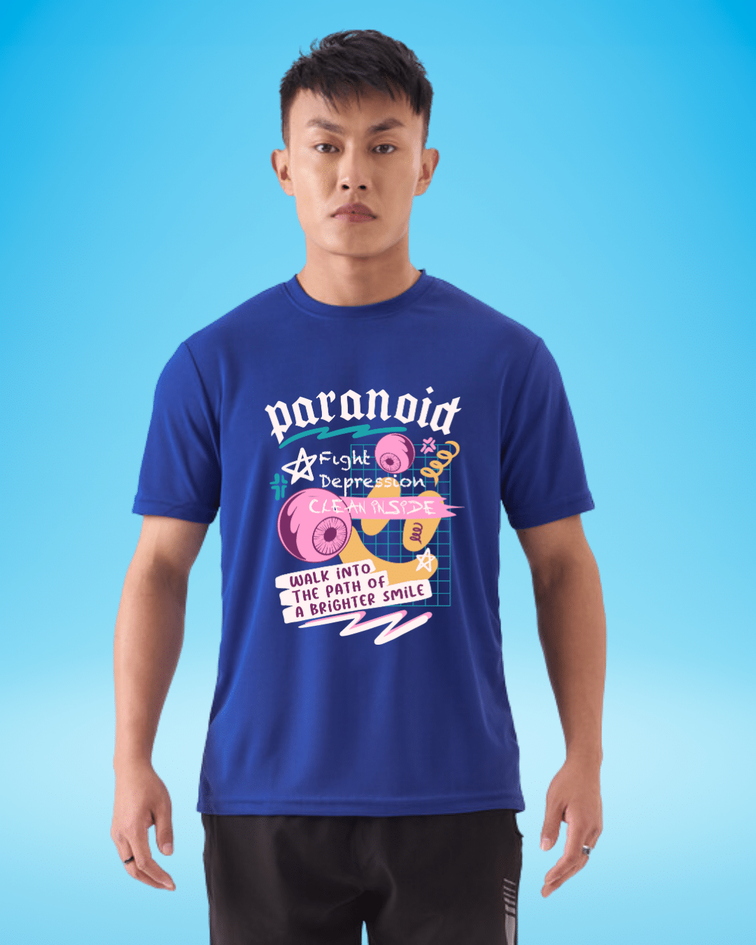 Paranoid Royal Blue Regular Tshirt