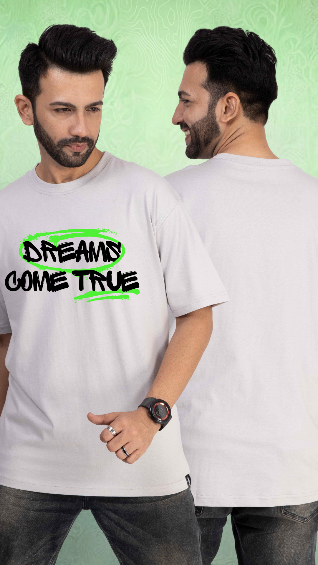 Dreams Come True Ash Oversized TShirt