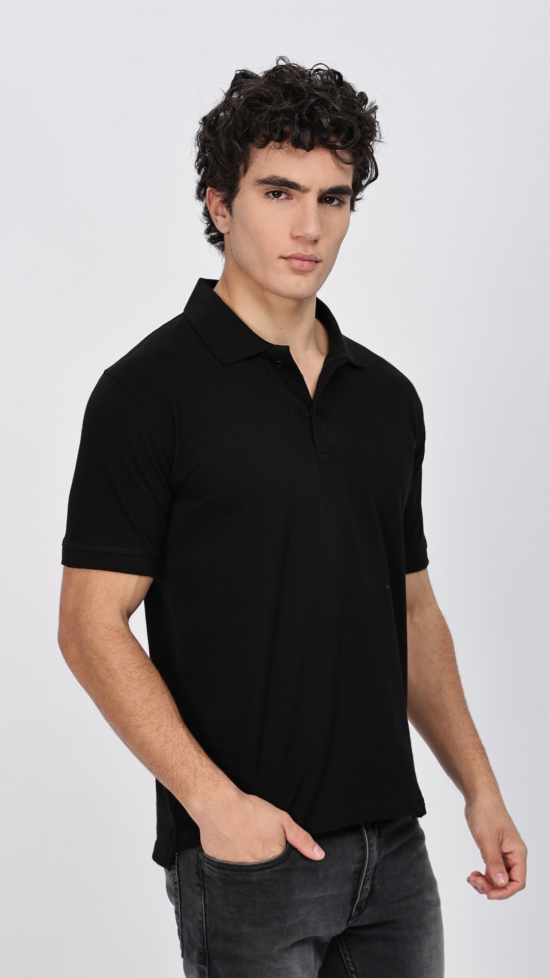 Classic Black Polo T-shirt