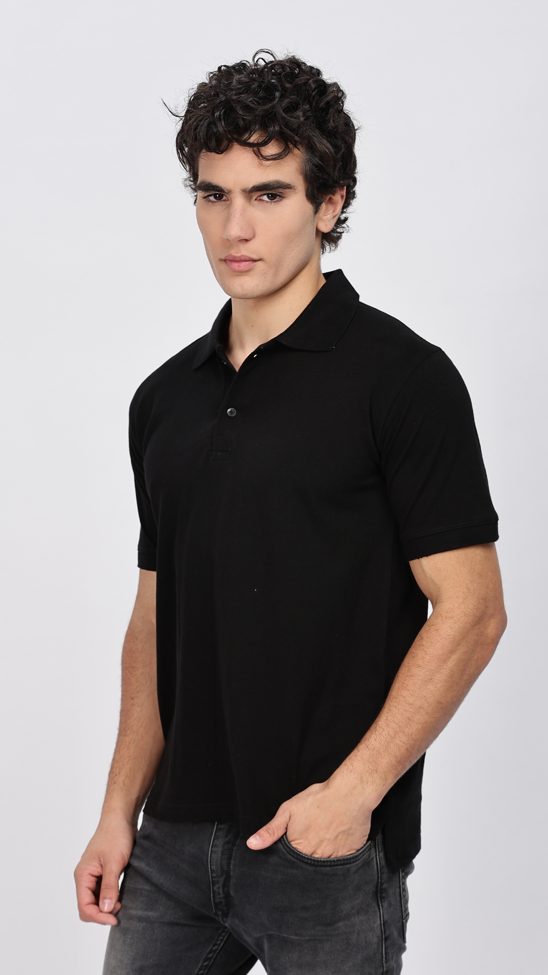 Classic Black Polo T-shirt