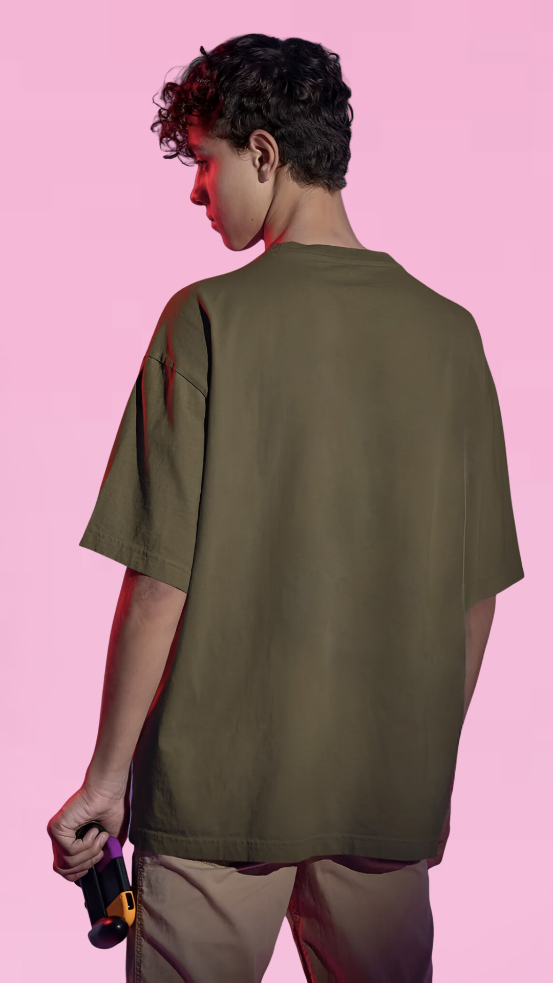 Bloom Olive Oversized Tshirt