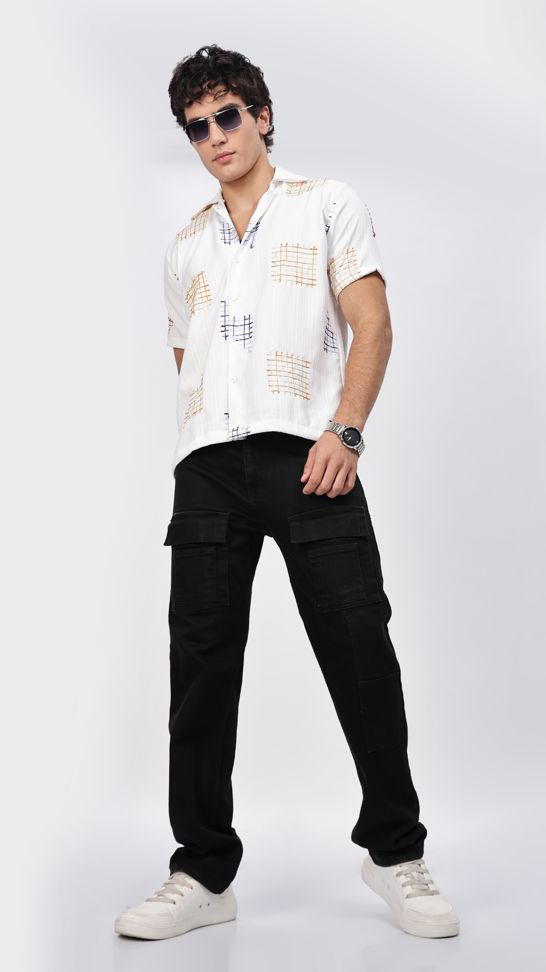 White Box Embroidery Shirt