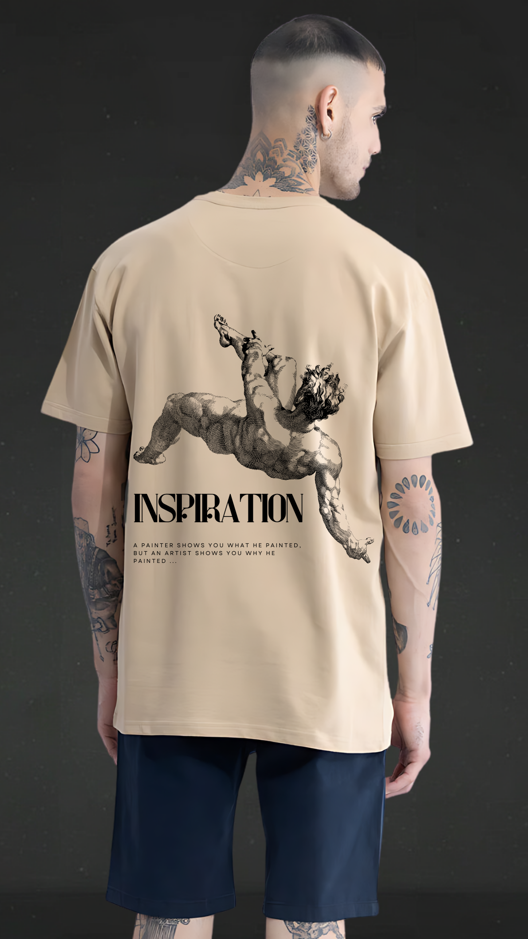 Inspiration Beige Oversized Tshirt