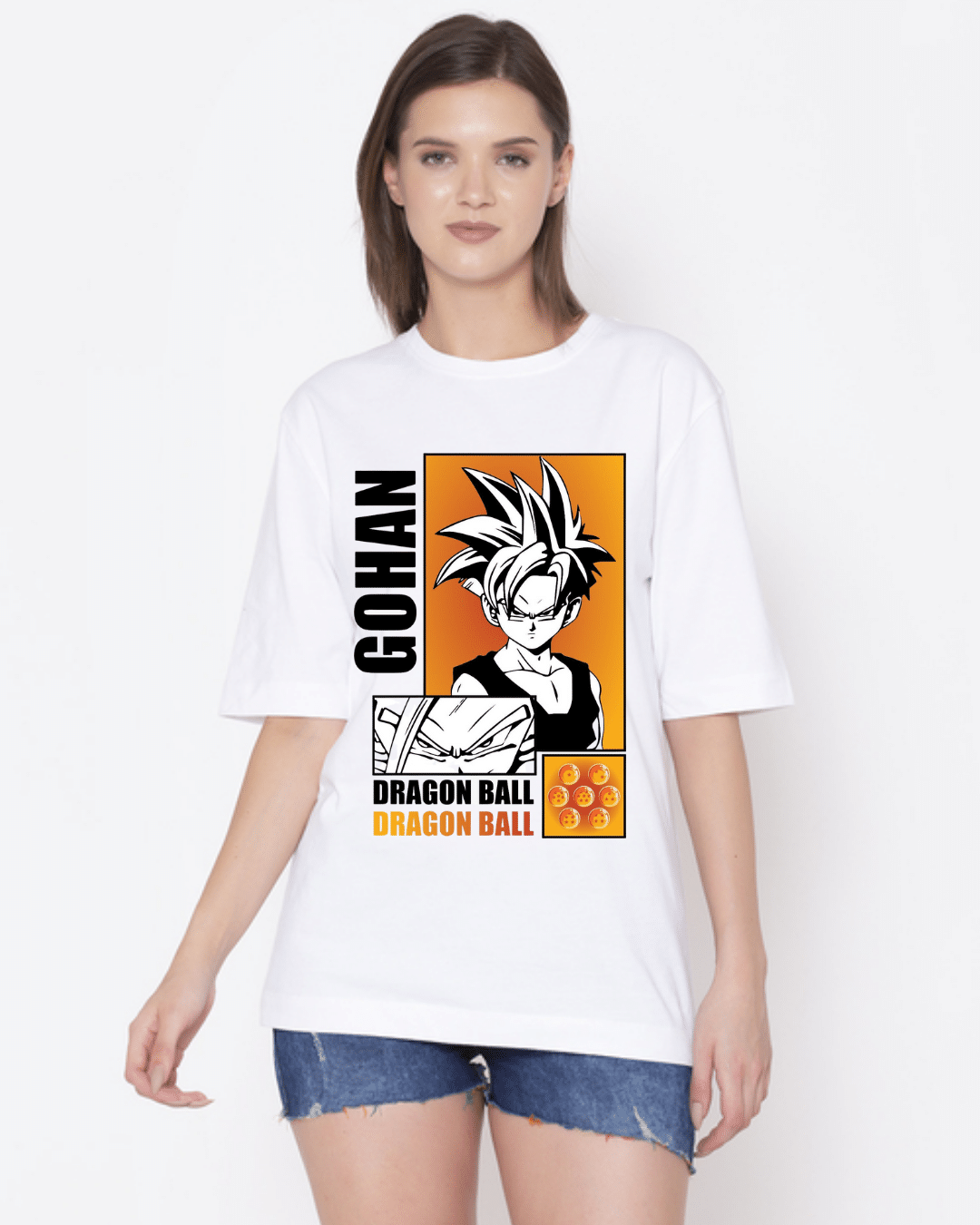 Gohan White Oversized T-Shirt