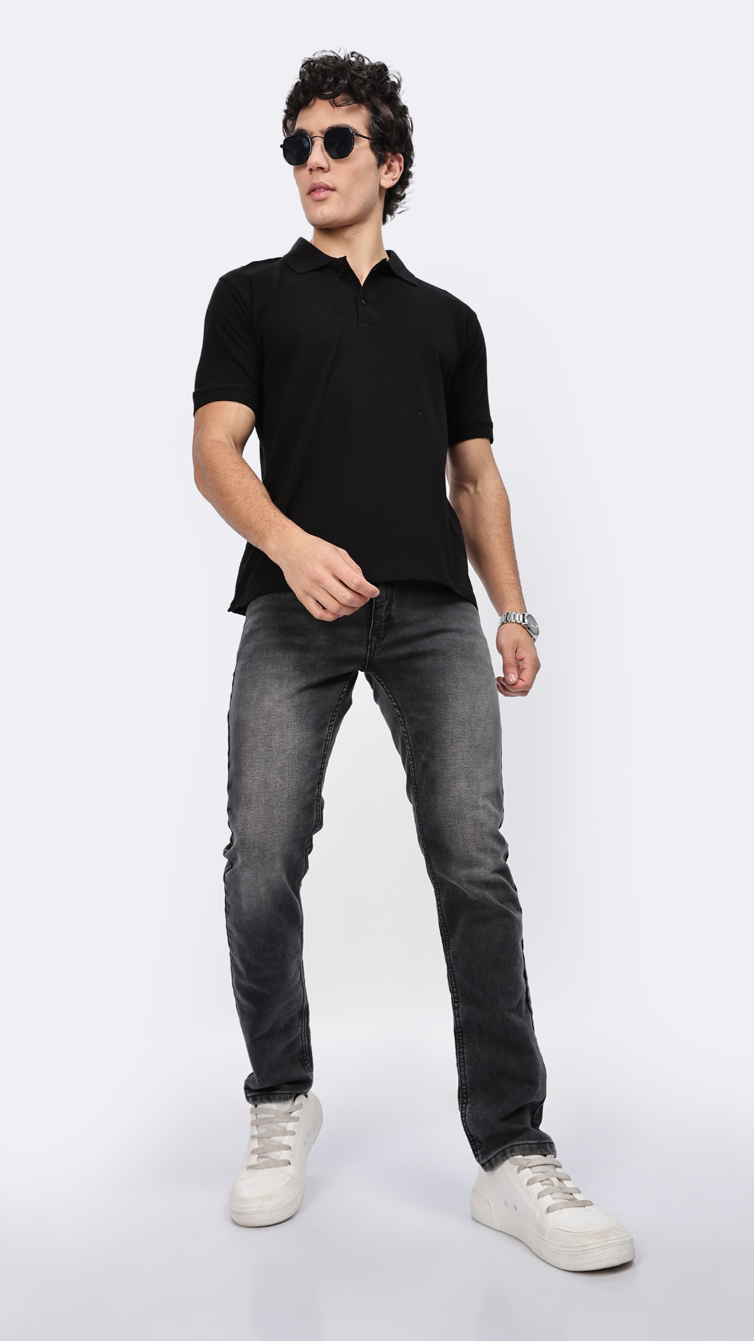 Classic Black Polo T-shirt