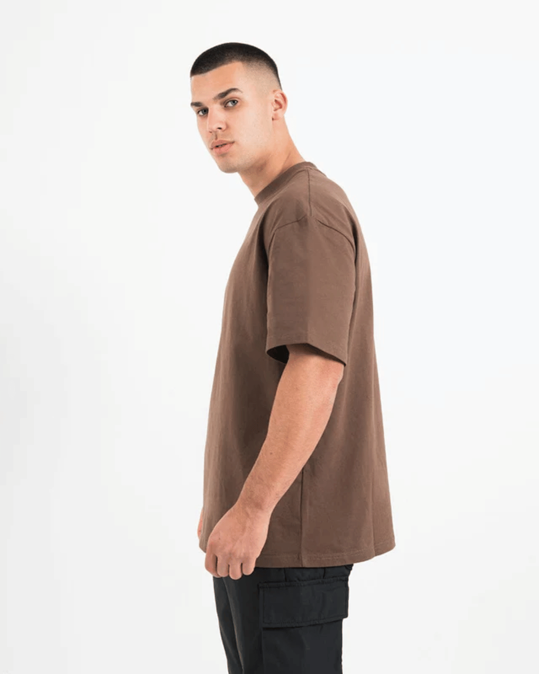 Coffee Brown Oversized Tshirt