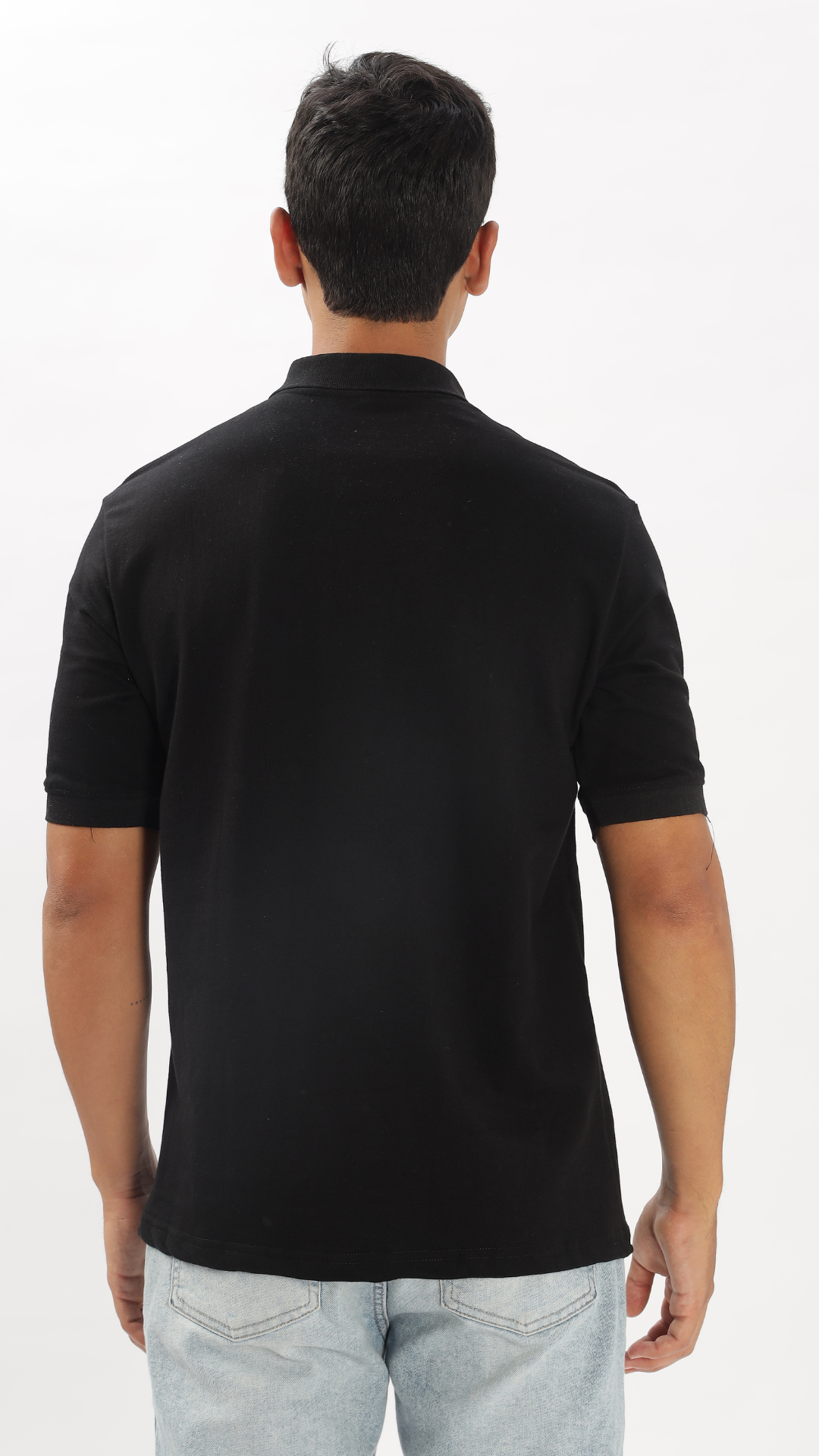 Black Oversized Polo Tshirt