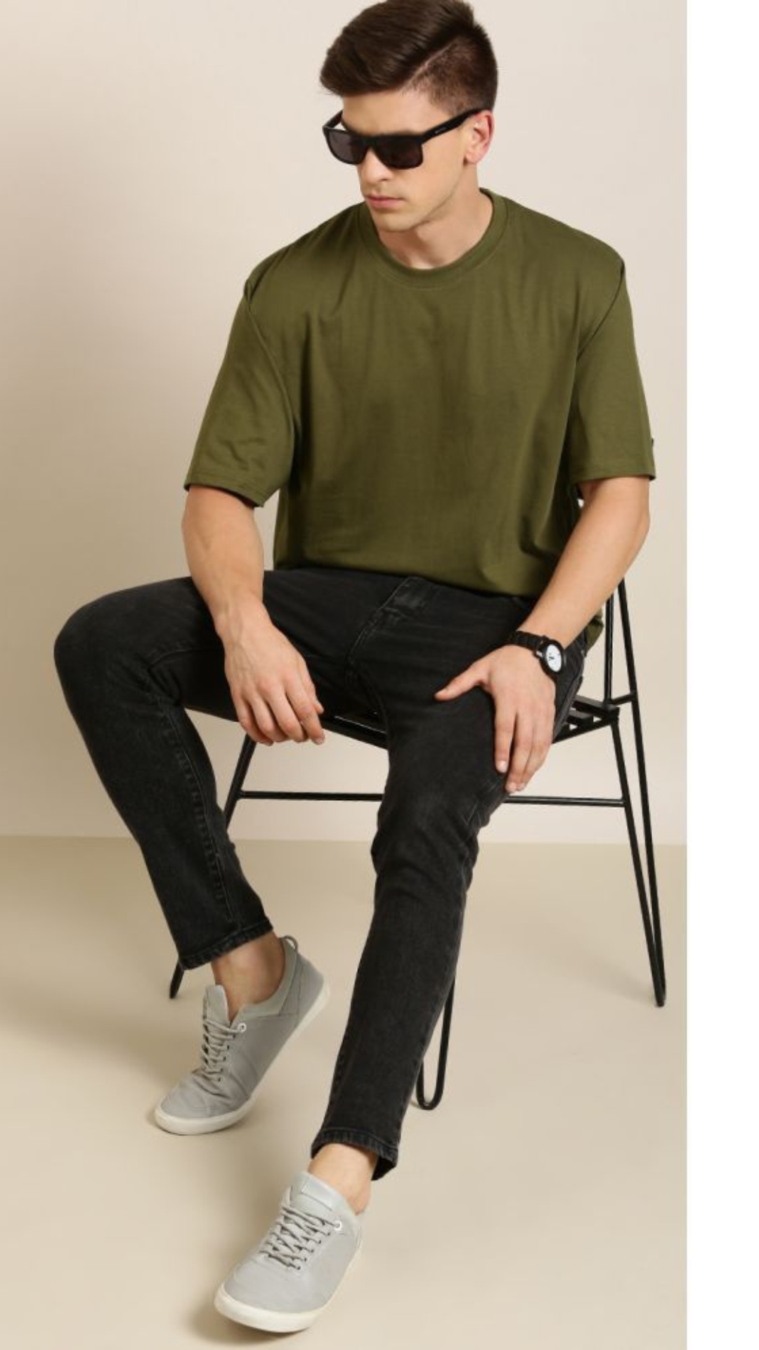 Plain Olive Oversized Tshirt