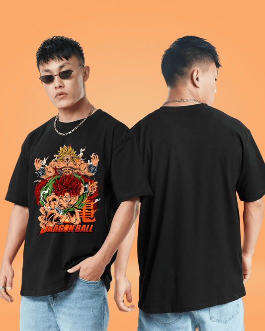 Dragon Ball Z Super Ball Black Oversized Tshirt