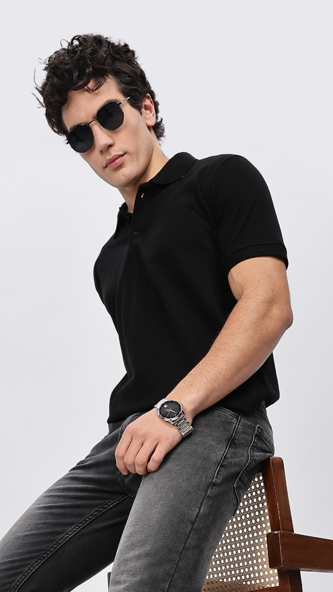 Classic Black Polo T-shirt