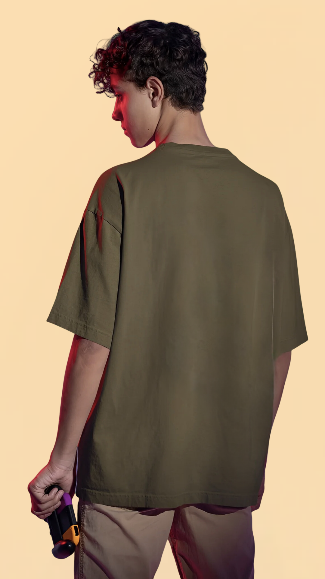 Couple Olive Oversized Tshirt