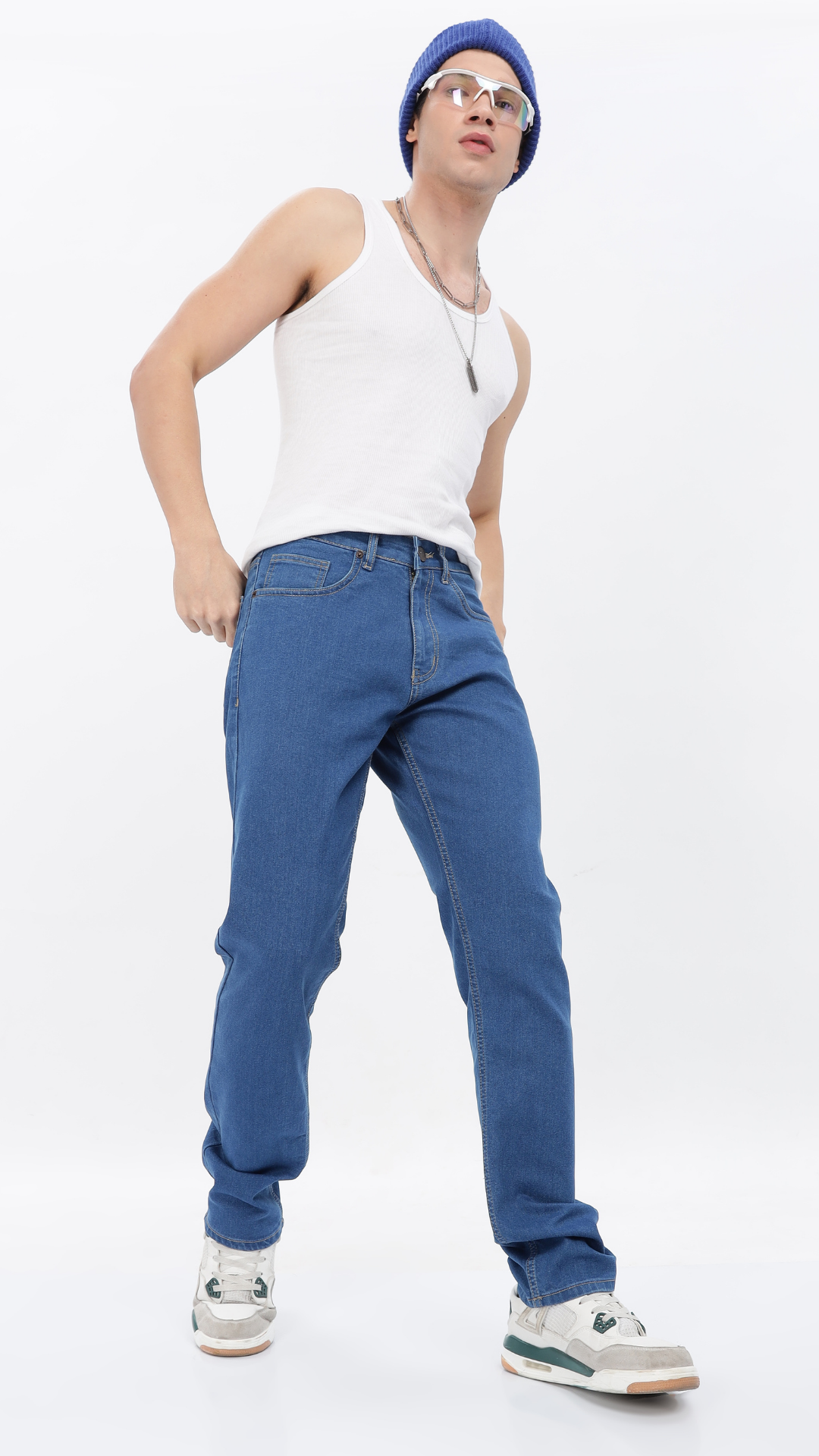 INK BLUE REGULAR FIT JEANS