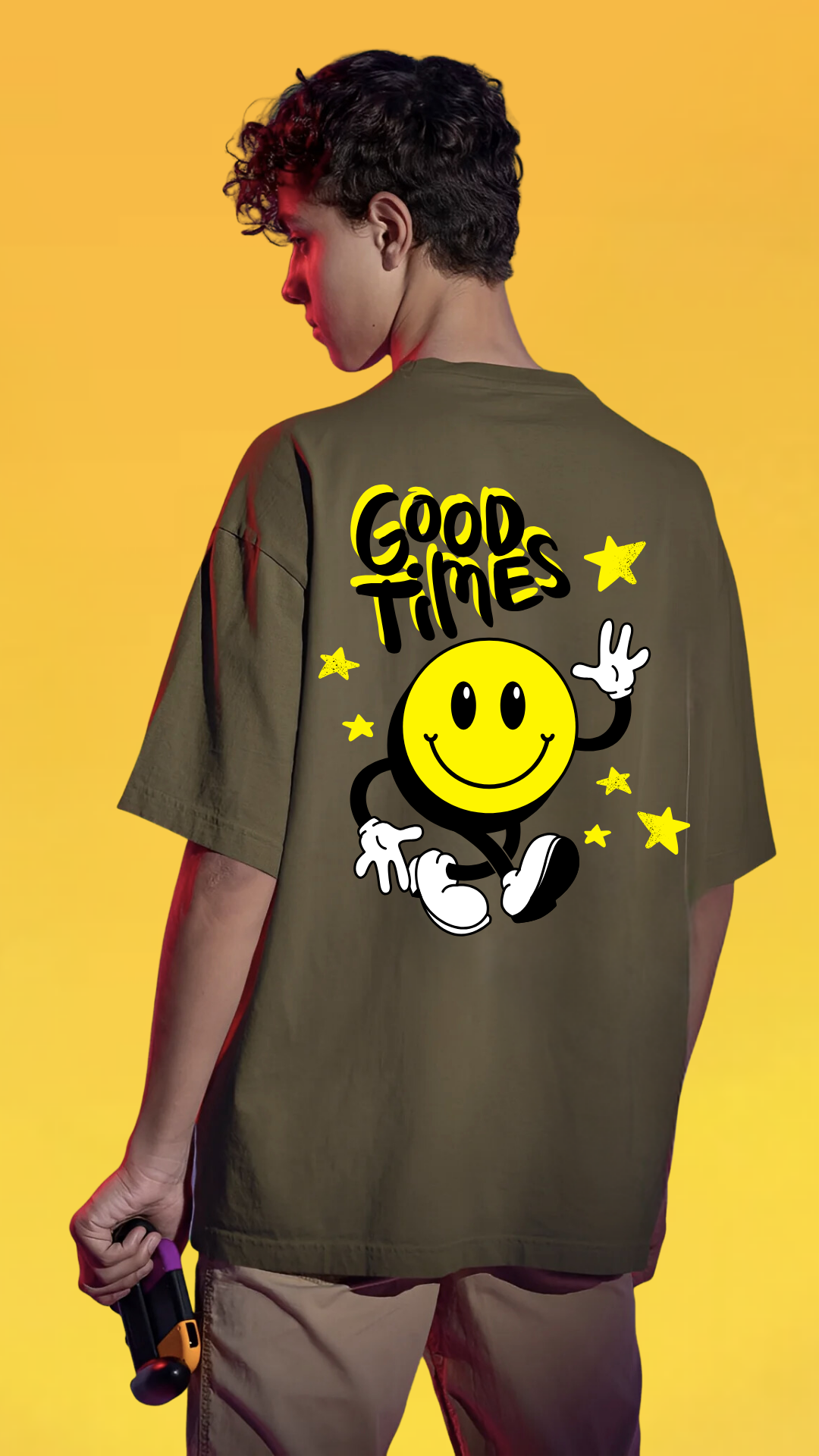 Good TImes Olive Oversized Tshirt