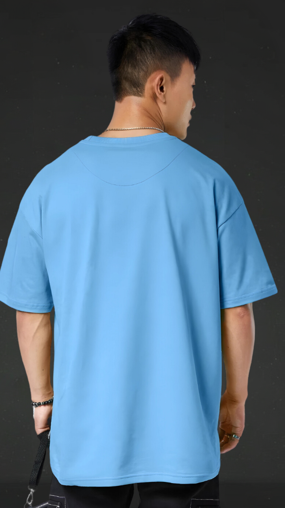 Cat Sky Blue Oversized Tshirt